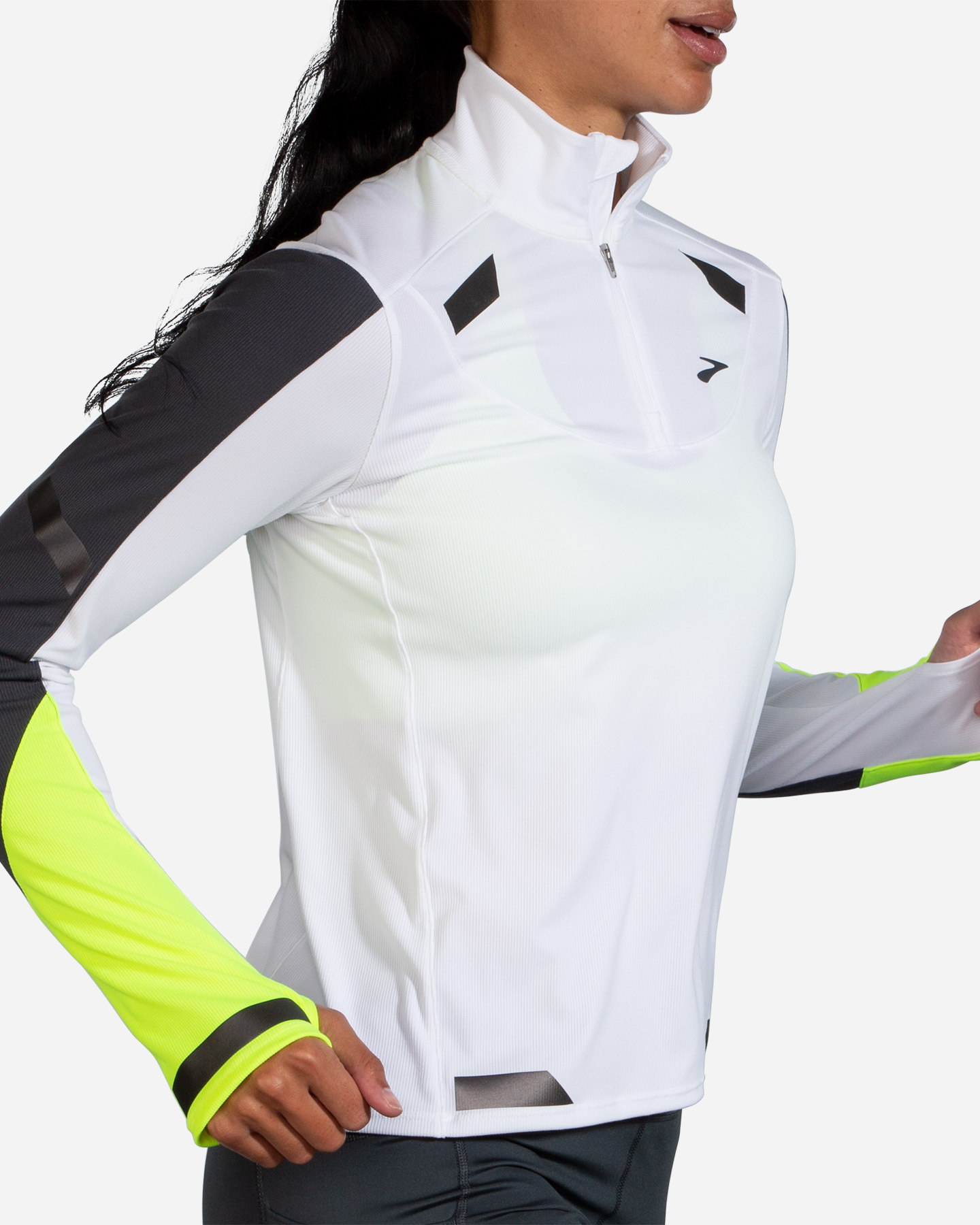 Maglia running BROOKS RUN VISIBLE W - Bianco - 1 | Cisalfa Sport