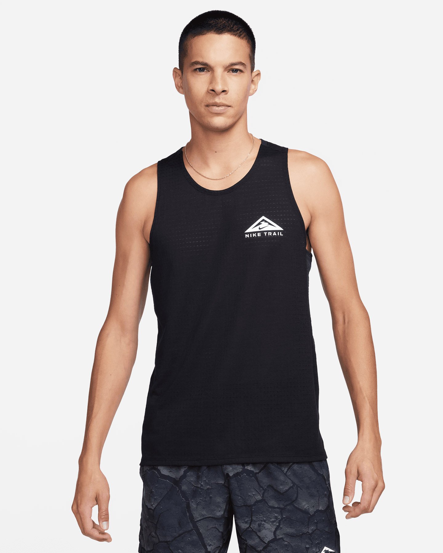 Canotta running NIKE DRI FIT TRAIL M - Nero - 0 | Cisalfa Sport