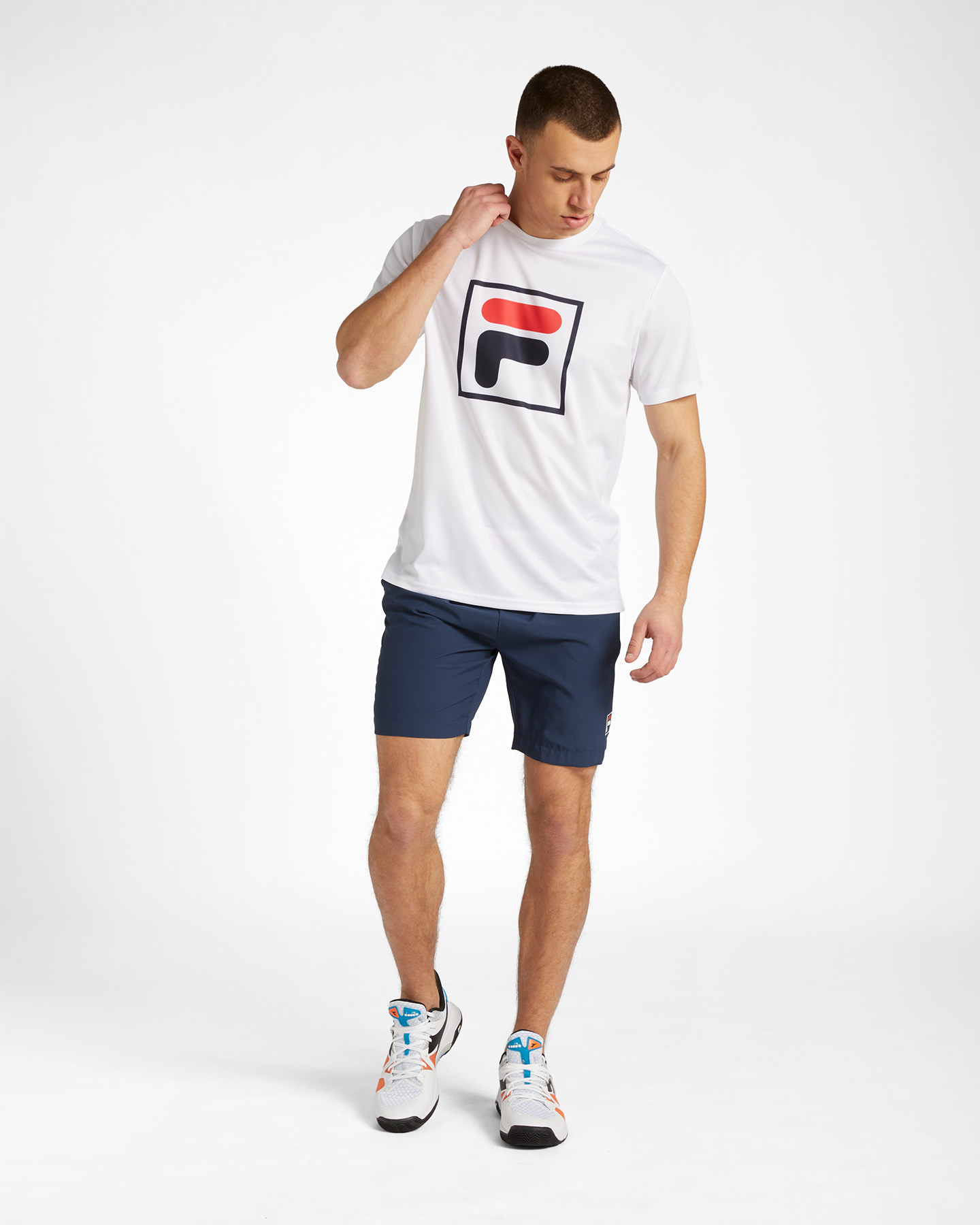 T-shirt tennis FILA BASIC F-BOX M - Bianco - 1 | Cisalfa Sport