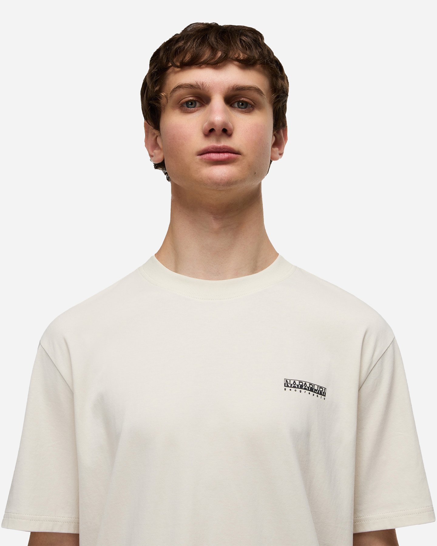 T-shirt NAPAPIJRI SMALL LOGO M - Beige - 4 | Cisalfa Sport