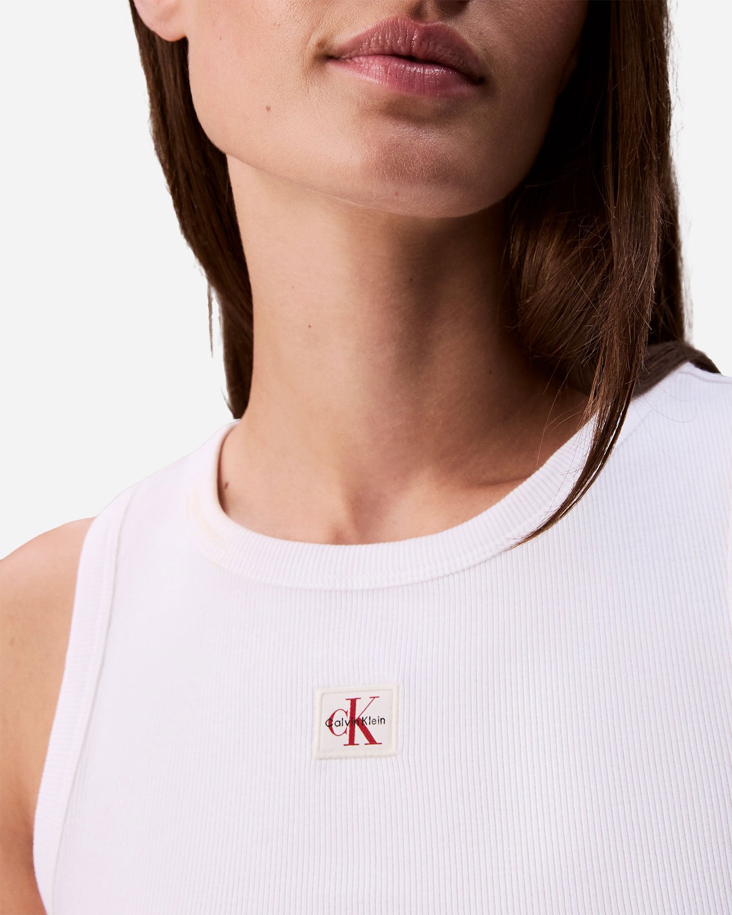Canotta CALVIN KLEIN JEANS SMALL LOGO W - Bianco - 5 | Cisalfa Sport