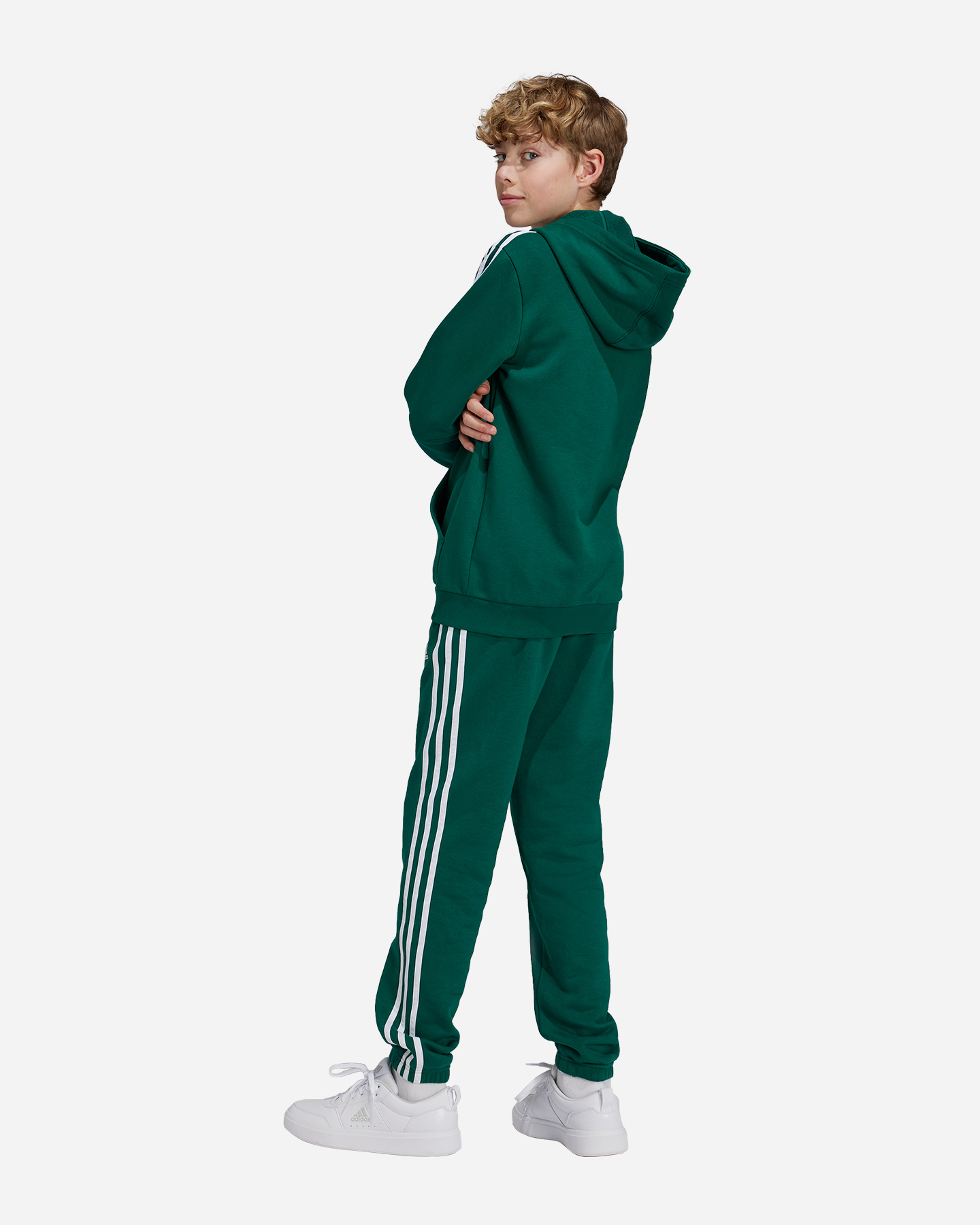Pantalone ADIDAS ESSENTIAL 3STRIPES JR - Verde - 2 | Cisalfa Sport
