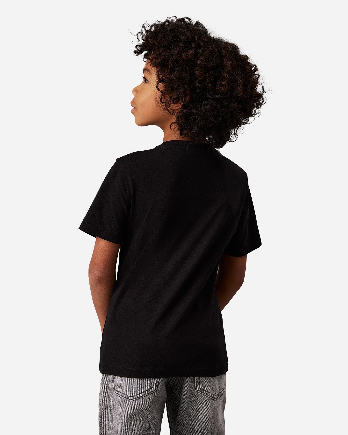 T-shirt CALVIN KLEIN JEANS FLOCK JR - Nero - 3 | Cisalfa Sport