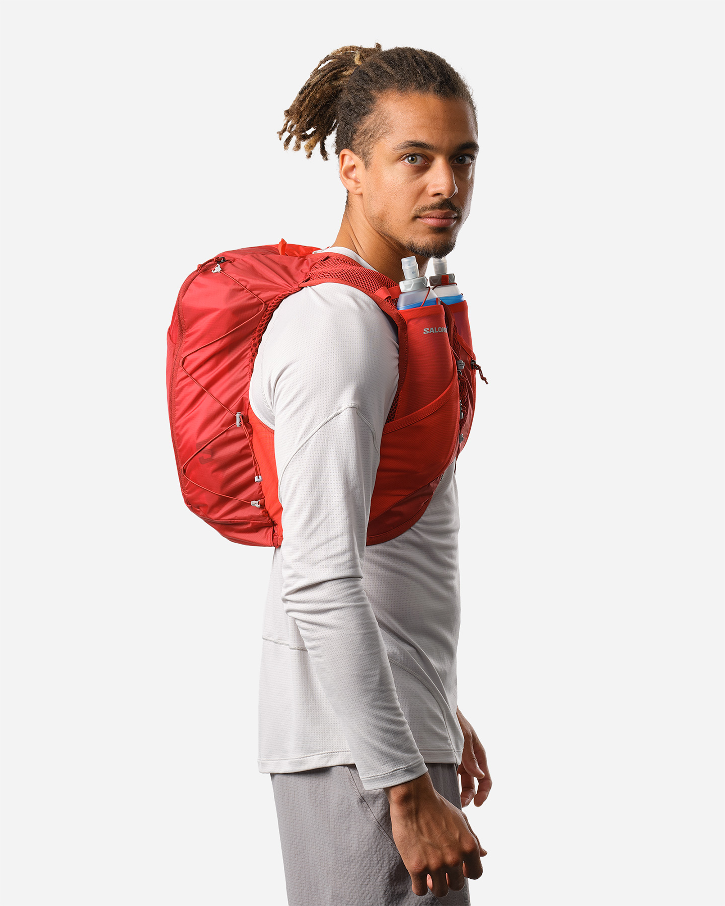 Zaino trail running SALOMON ACTIVE SKIN 12 SET  - Rosso - 2 | Cisalfa Sport