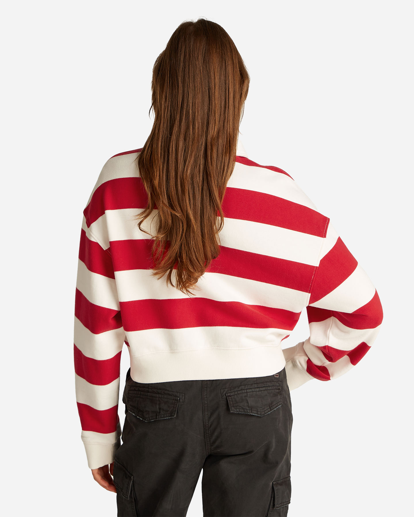 Polo TOMMY HILFIGER BOXY STRIPE W - Rosso - 3 | Cisalfa Sport