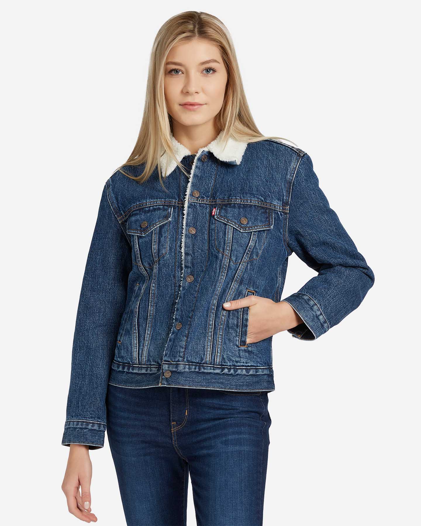 Giubbotto LEVI'S SHERPA DENIM W - Denim - 0 | Cisalfa Sport