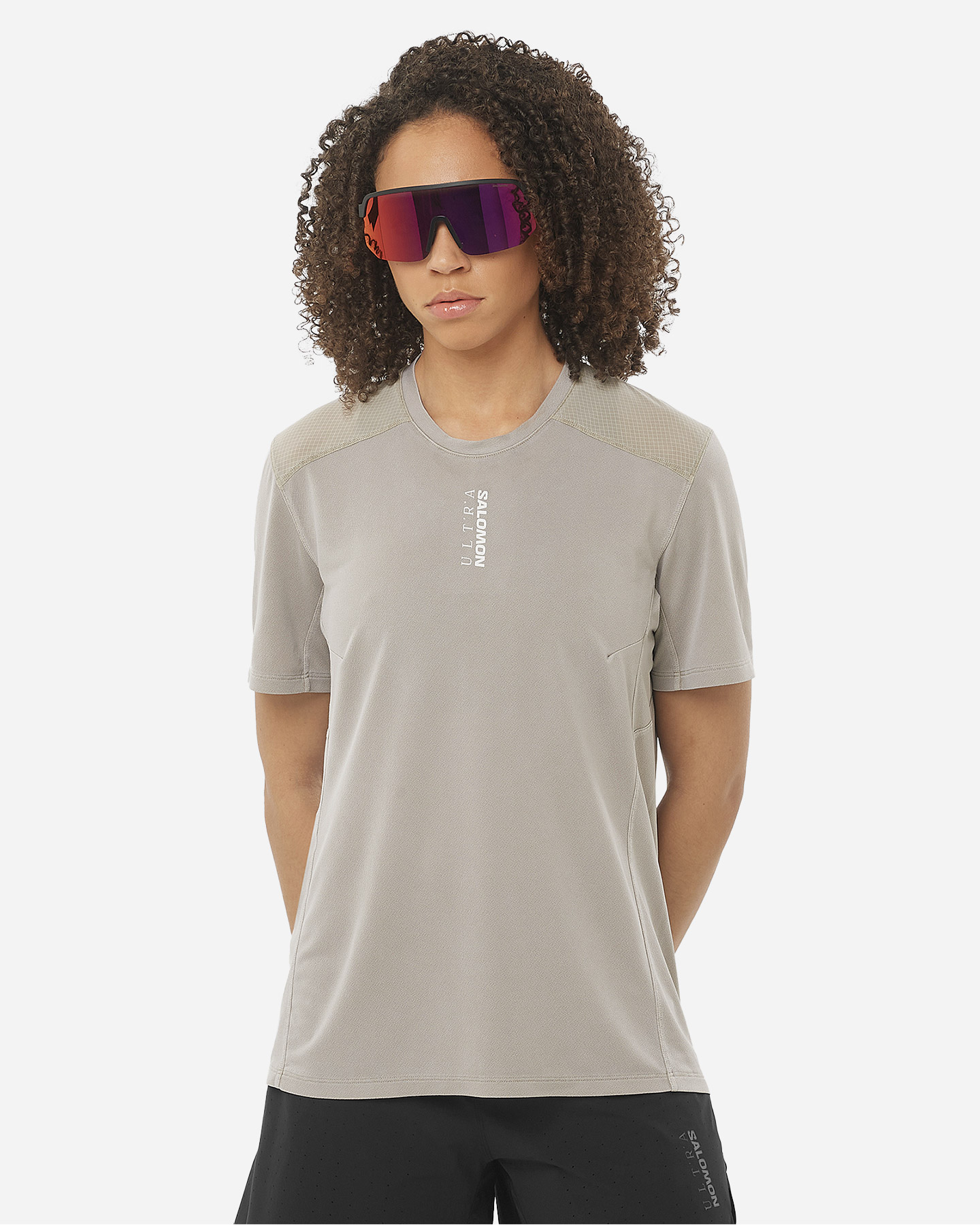 T-shirt running SALOMON ULTRA W - Marrone - 0 | Cisalfa Sport