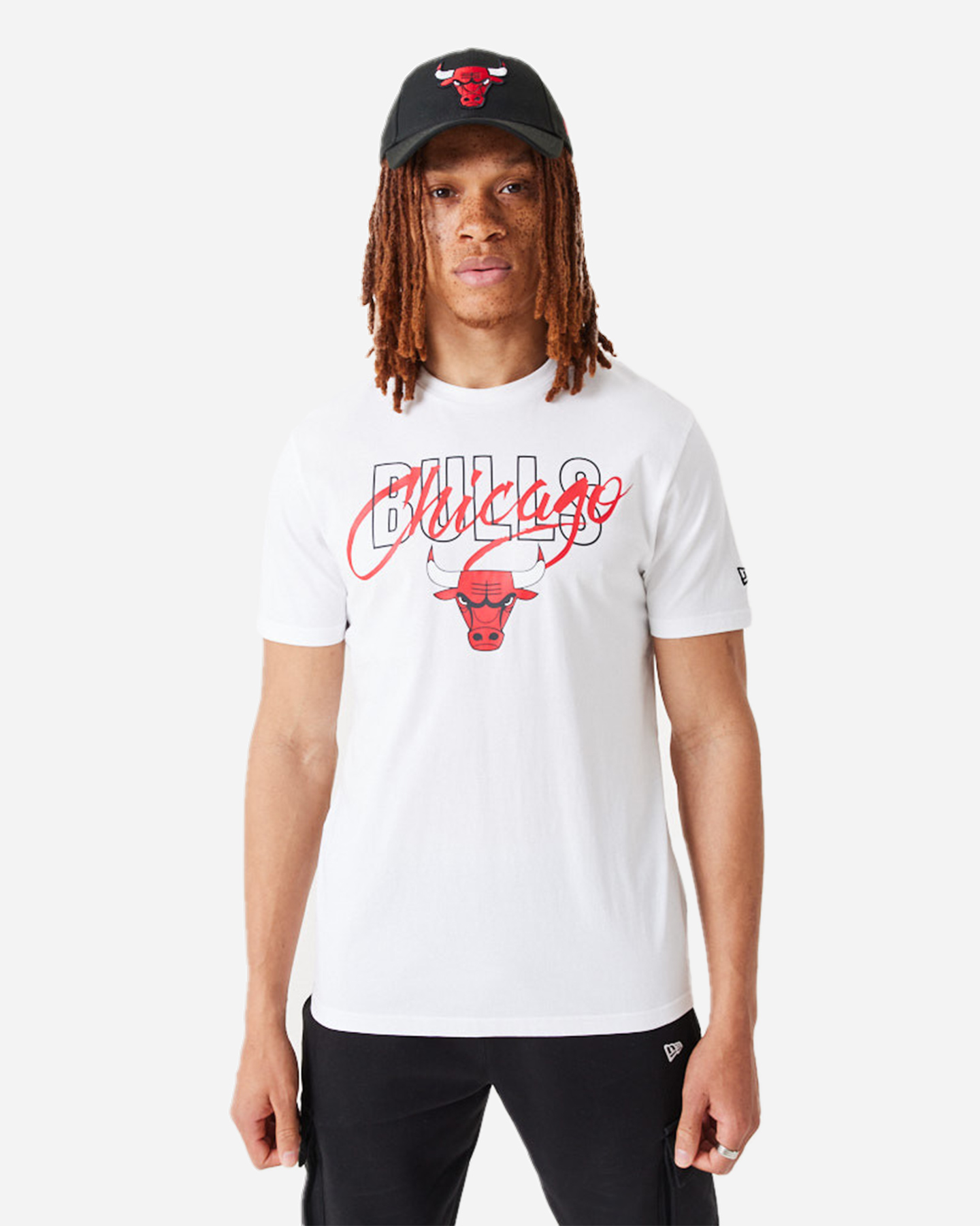 T-shirt NEW ERA SCRIPT CHICAGO BULLS  - Bianco - 0 | Cisalfa Sport
