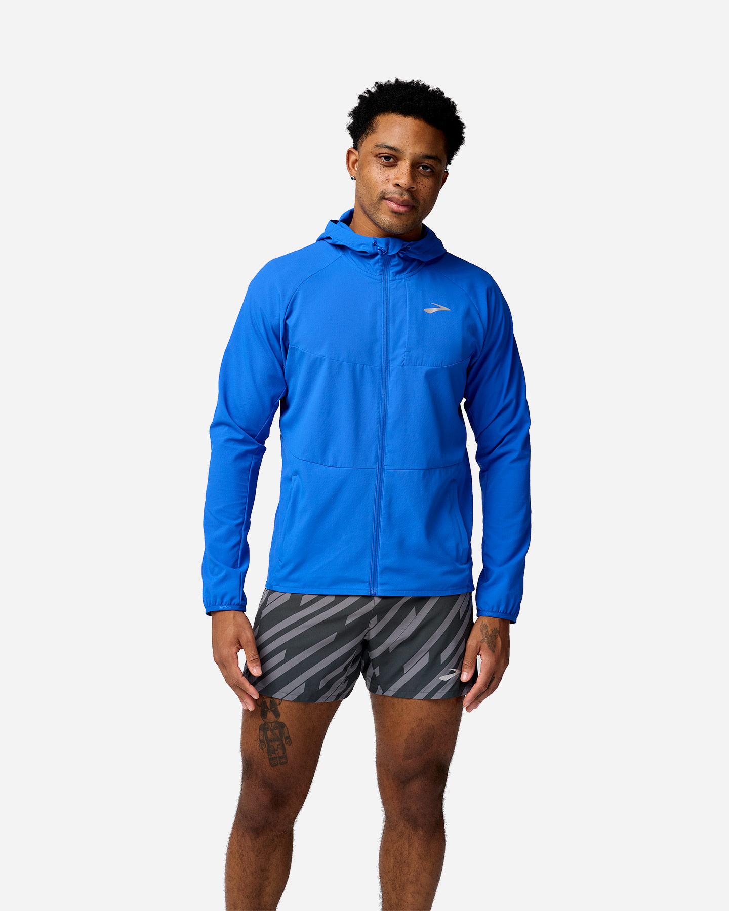 Giacca running BROOKS CANOPY M - Blu - 1 | Cisalfa Sport
