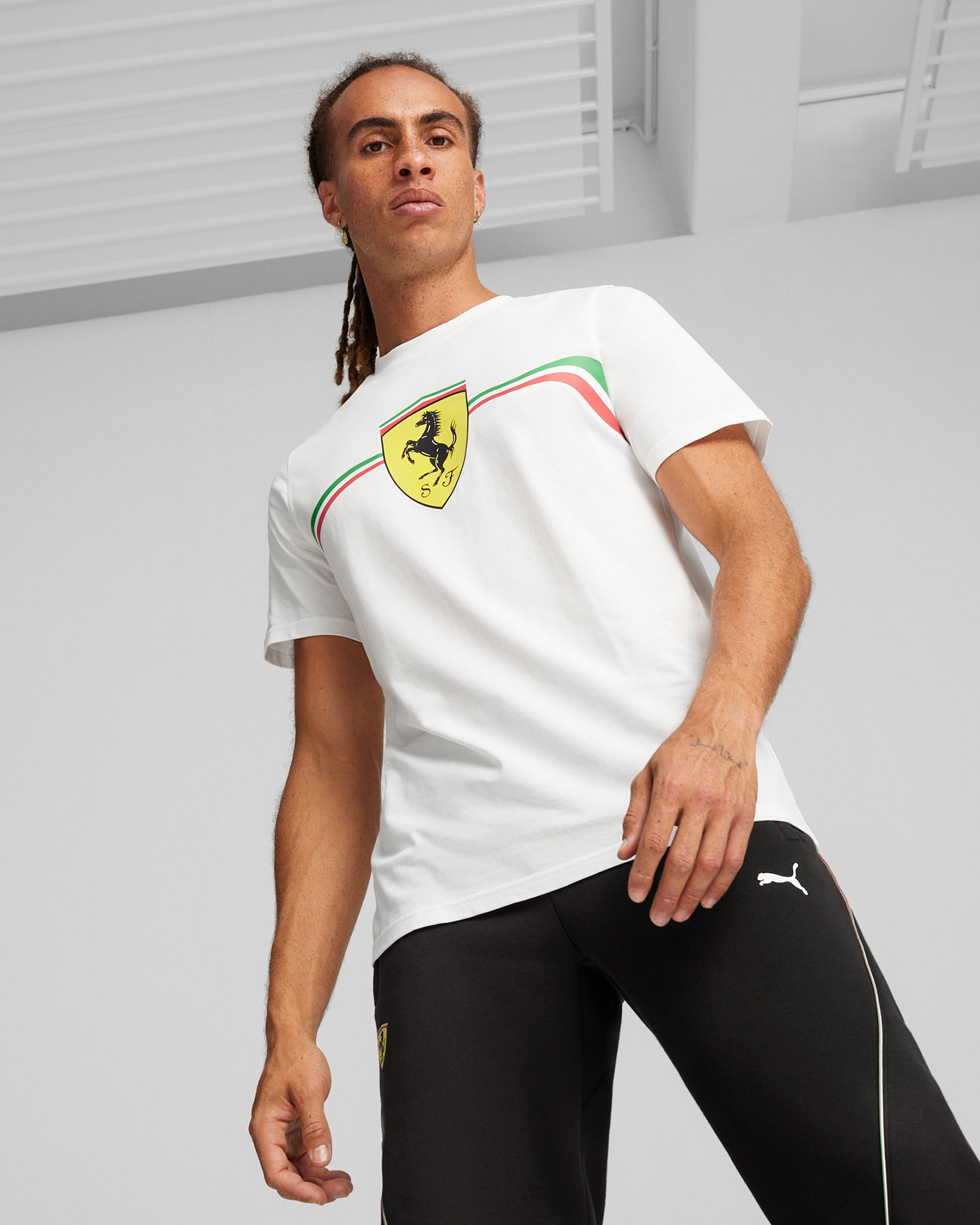 Fanwear PUMA FERRARI RACE BIG SHIELD HERITAGE M - Bianco - 2 | Cisalfa Sport