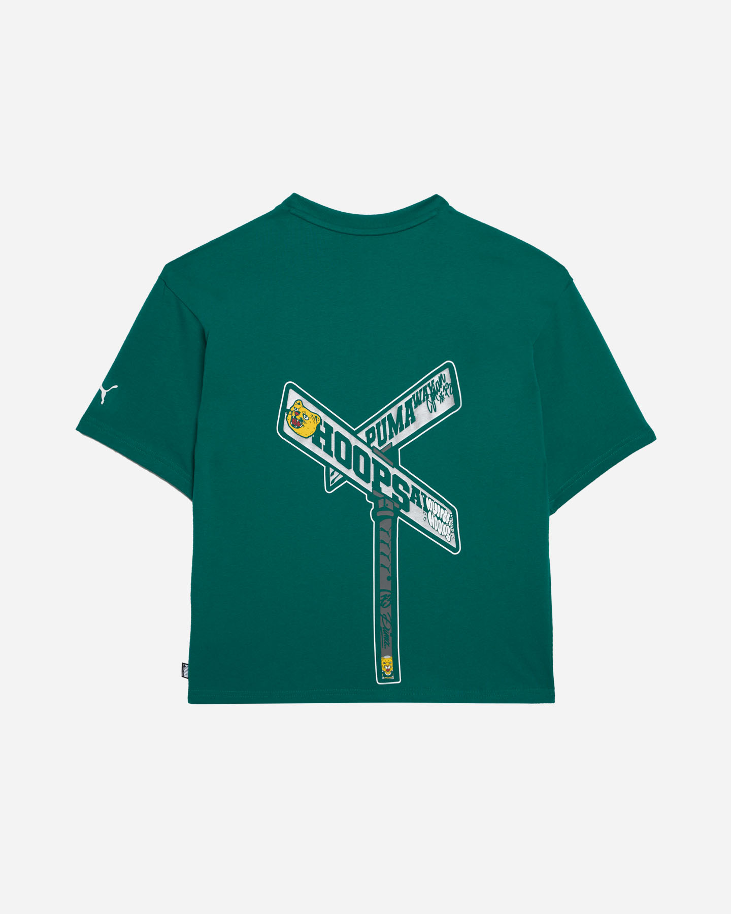 T-shirt PUMA OVER GRAPHIC JR - Verde - 1 | Cisalfa Sport