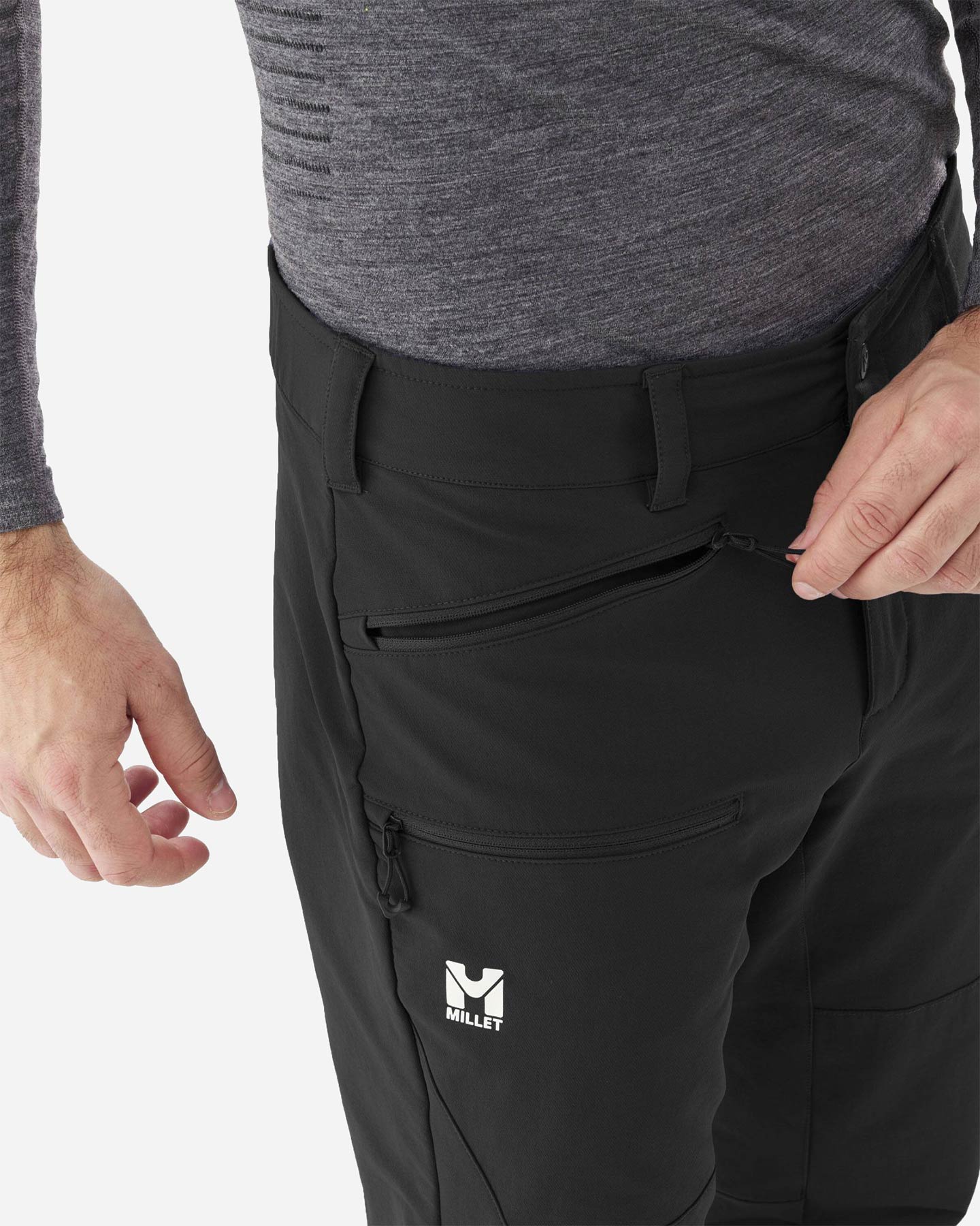 Pantalone outdoor MILLET ALL OUTDOOR XCS200 M - Nero - 4 | Cisalfa Sport