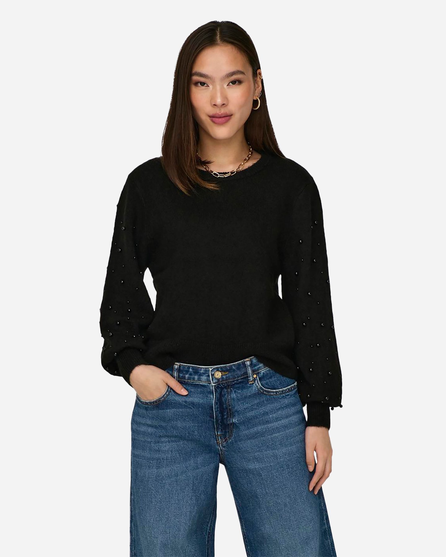 Maglione ONLY KINNE PERLE W - Nero - 2 | Cisalfa Sport