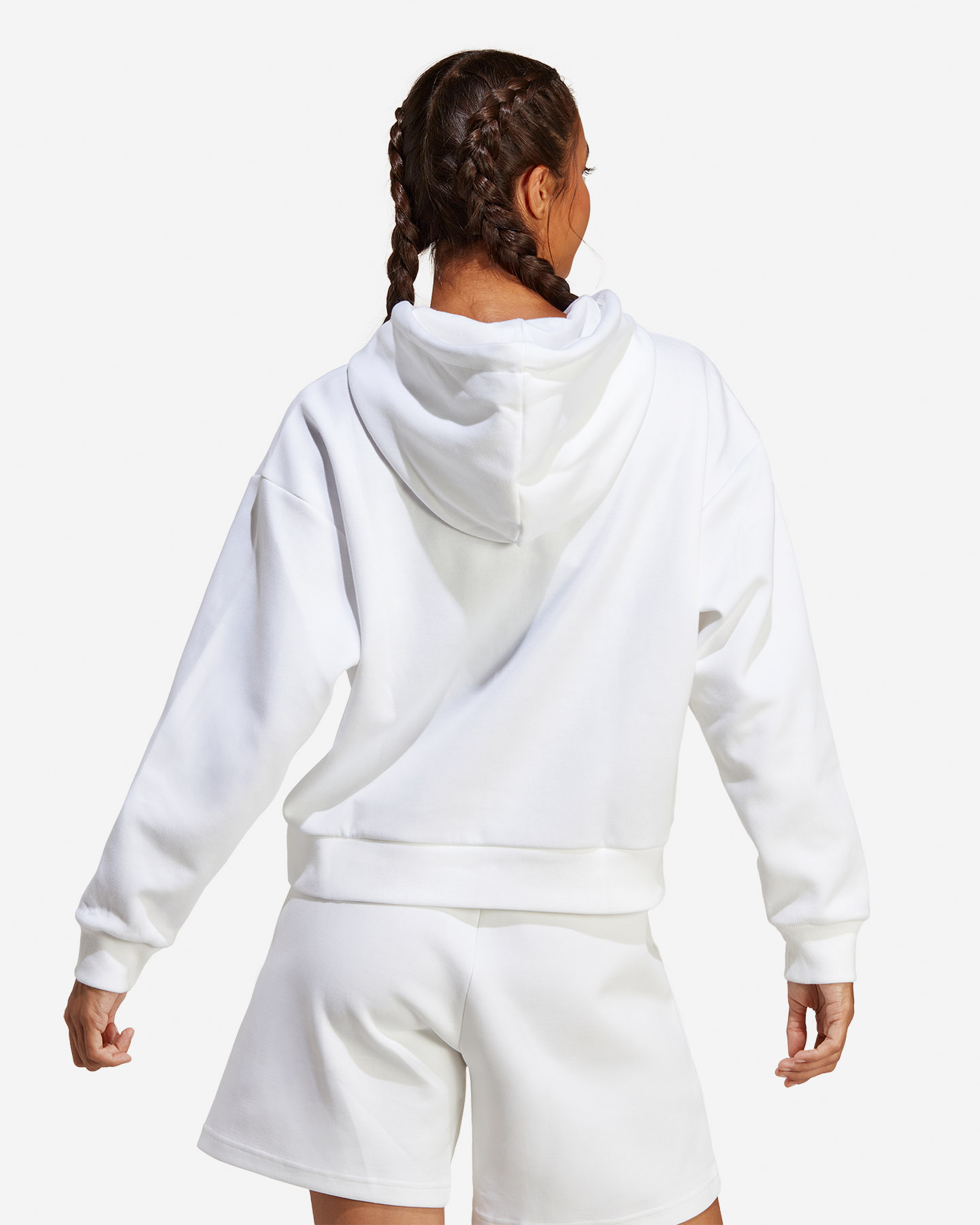 Felpa ADIDAS BADGE OF SPORT LOGO W - Bianco - 2 | Cisalfa Sport