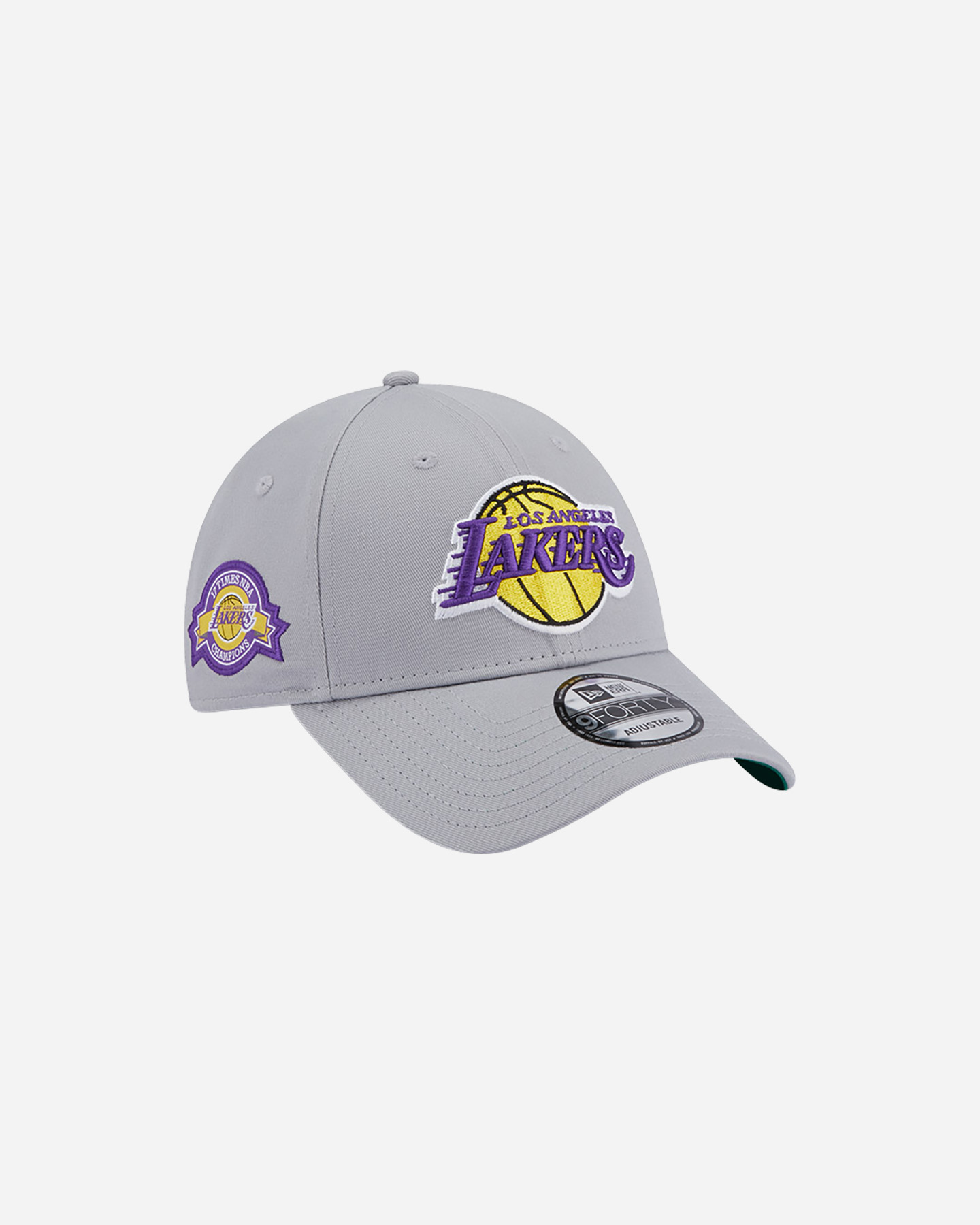 Cappellino NEW ERA 9FORTY TEAM SIDE PATCH LOS ANGELES LAKERS  - Grigio - 2 | Cisalfa Sport