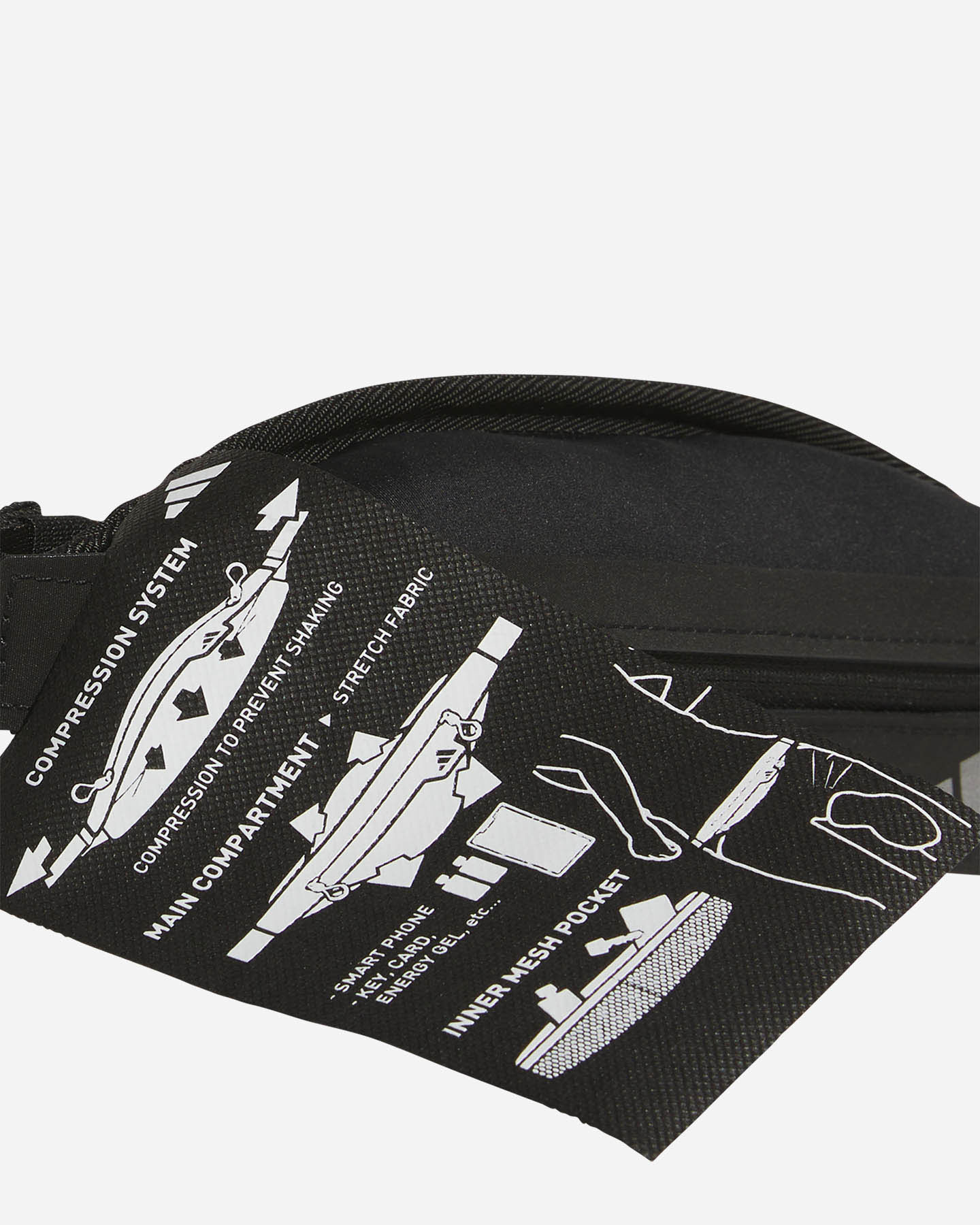 Marsupio running ADIDAS RUN BELT  - Nero - 4 | Cisalfa Sport