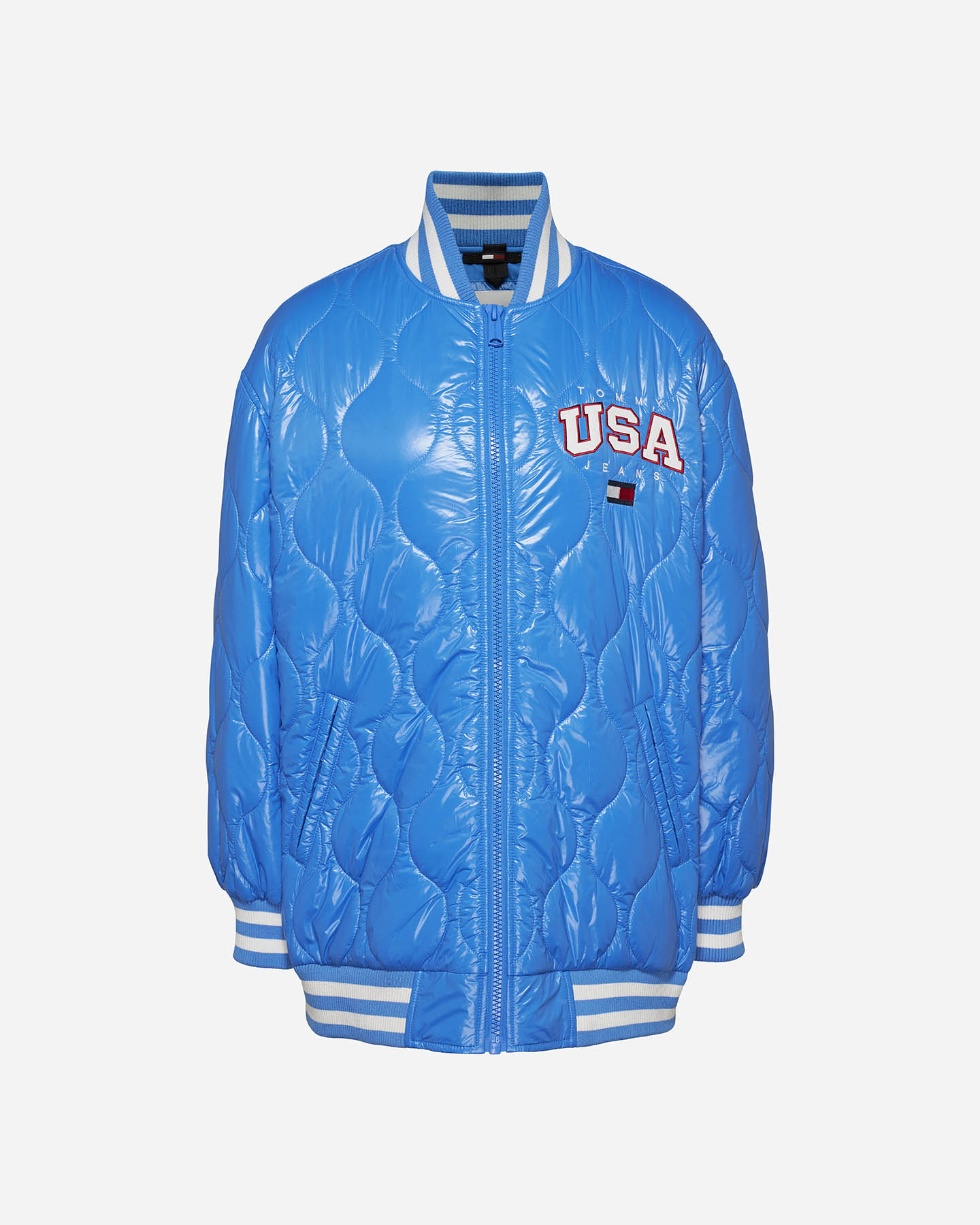 Giubbotto TOMMY HILFIGER OVERSIZE COLLEGE W - Azzurro - 0 | Cisalfa Sport