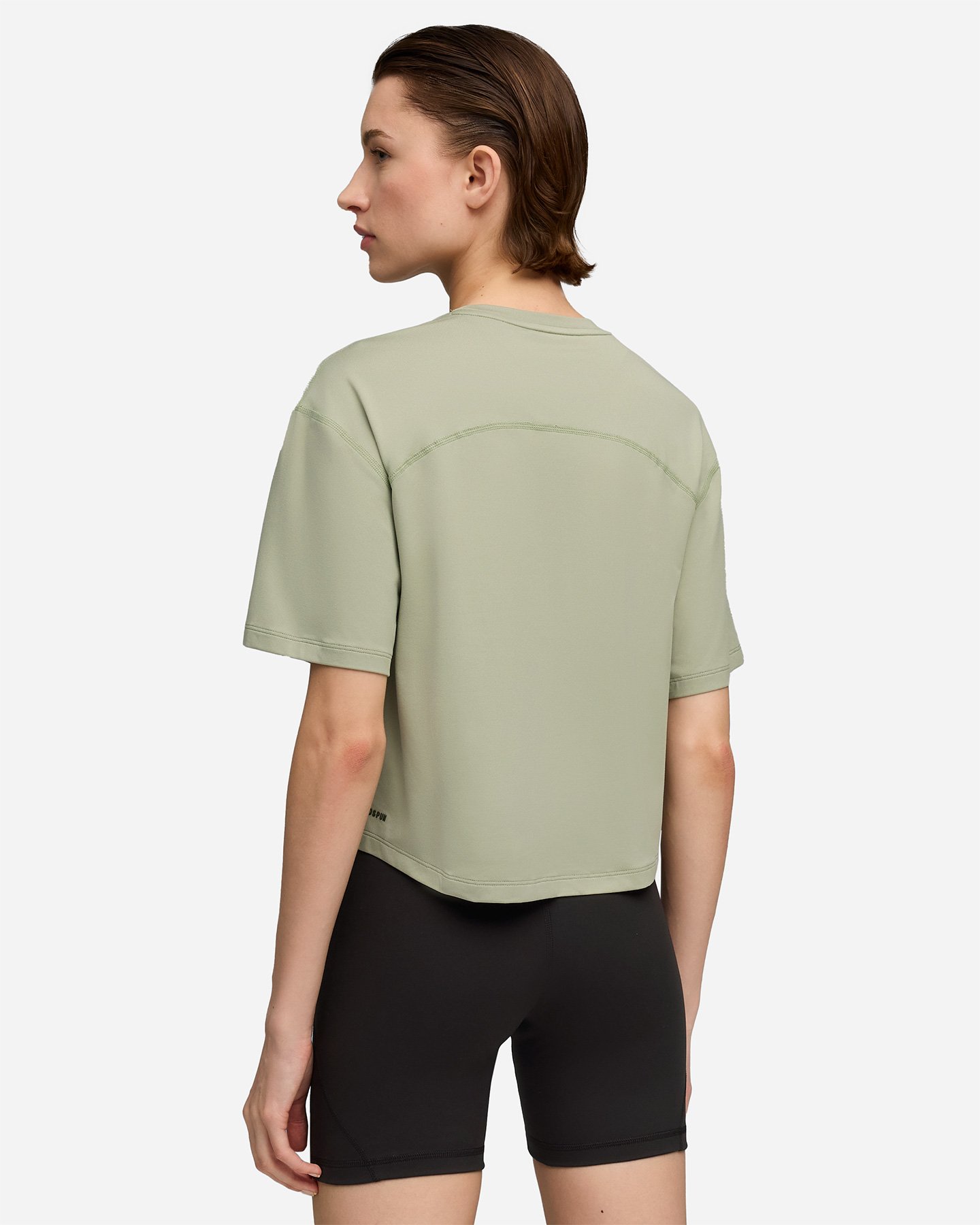 T-shirt training PUMA SMALL LOGO W - Verde - 3 | Cisalfa Sport