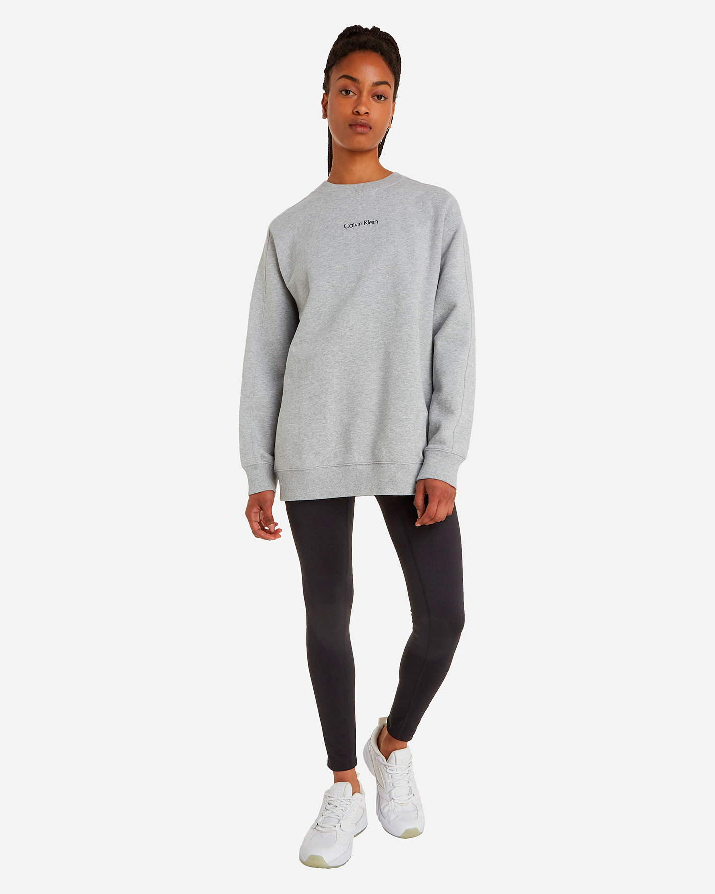 Felpa CALVIN KLEIN SPORT SMALL LOGO W - Grigio - 2 | Cisalfa Sport