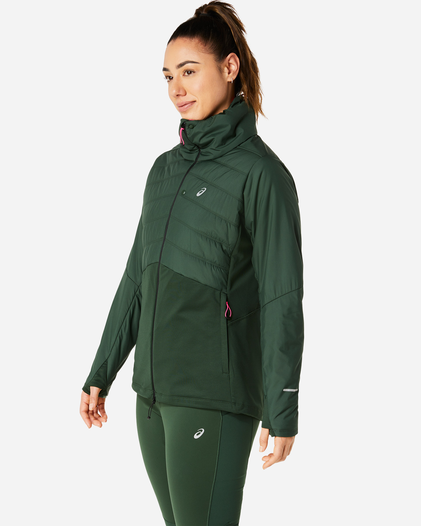 Giacca running ASICS WINTER RUN W - Verde - 2 | Cisalfa Sport