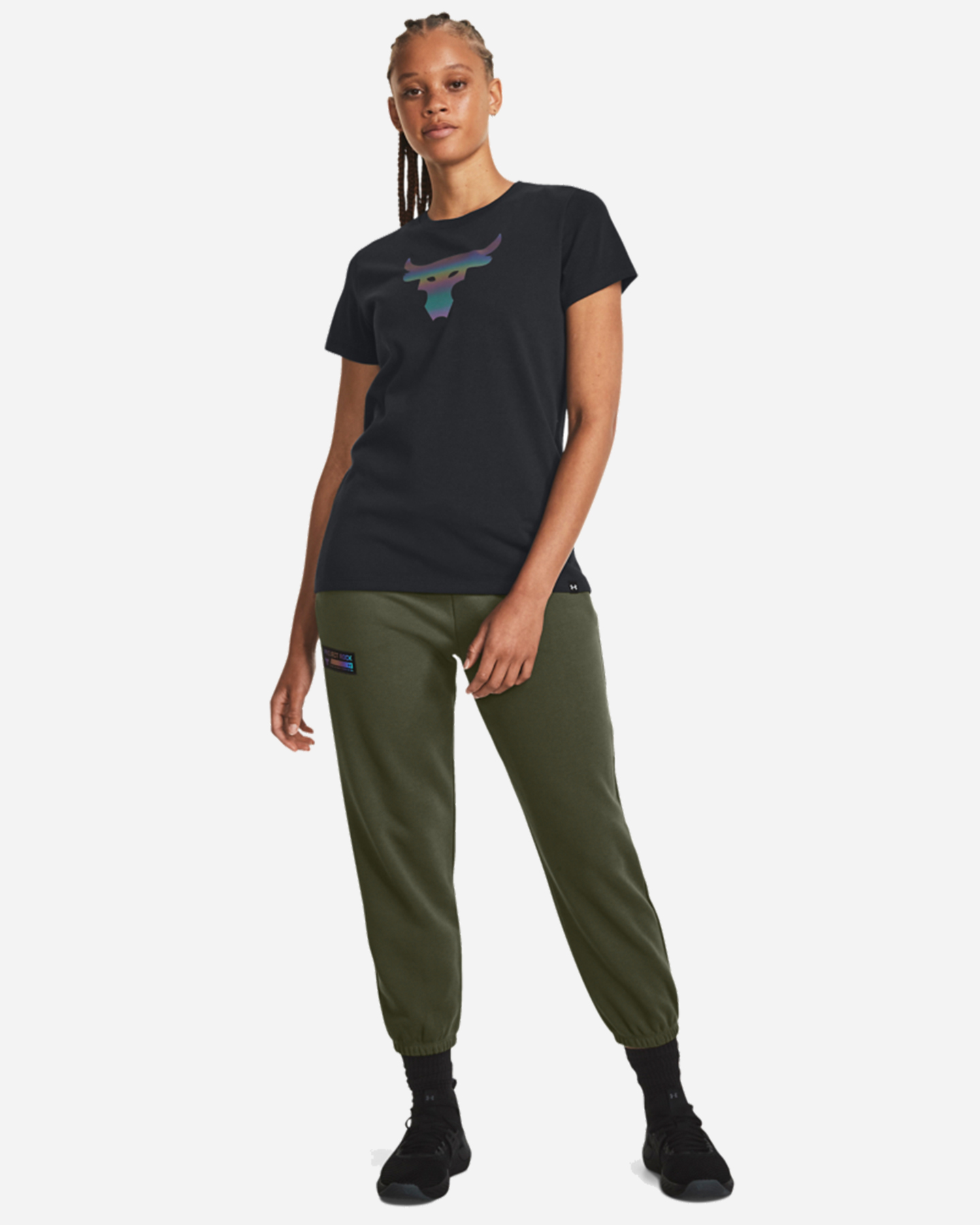 T-shirt UNDER ARMOUR THE ROCK W - Nero - 3 | Cisalfa Sport