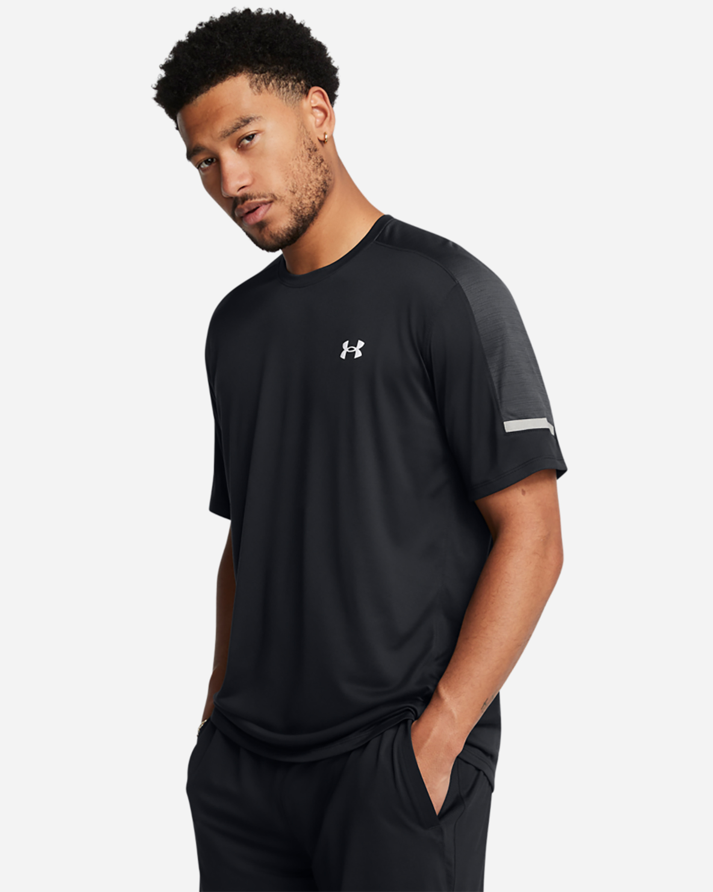T-shirt training UNDER ARMOUR TECH UTILITY M - Nero - 2 | Cisalfa Sport