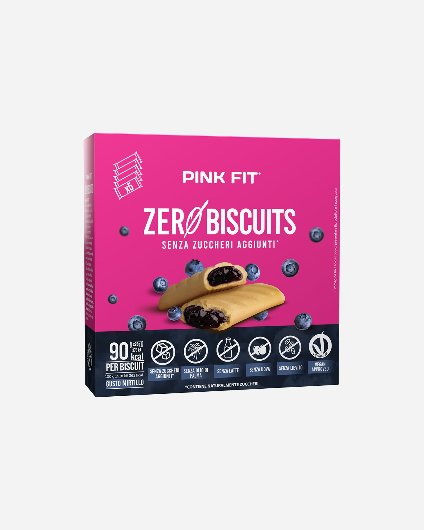 Energetico PROACTION BISCOTTI ZERO MIRTILLO  - Color mix - 0 | Cisalfa Sport