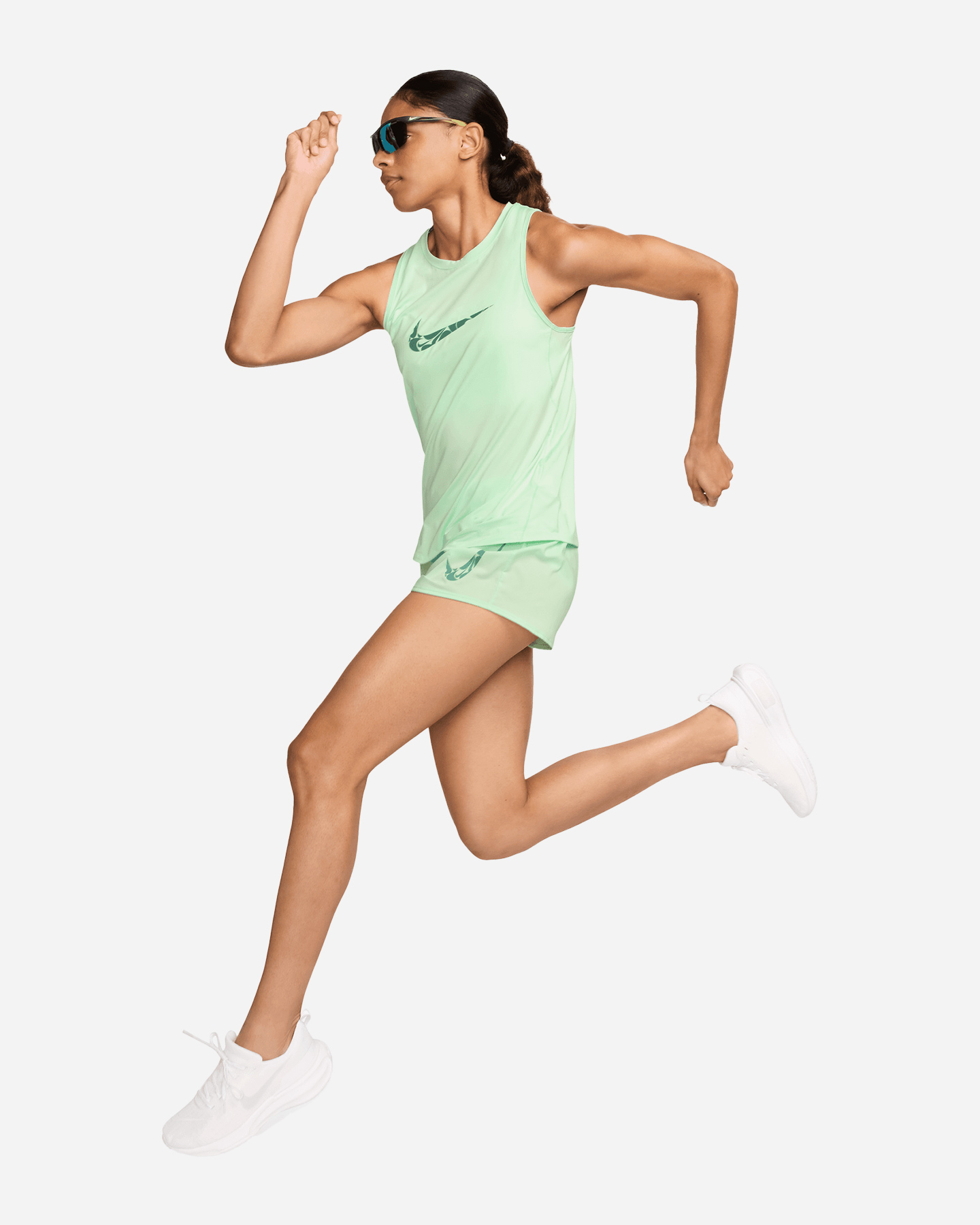 Short running NIKE ONE SWOOSH DRI FIT W - Verde - 1 | Cisalfa Sport
