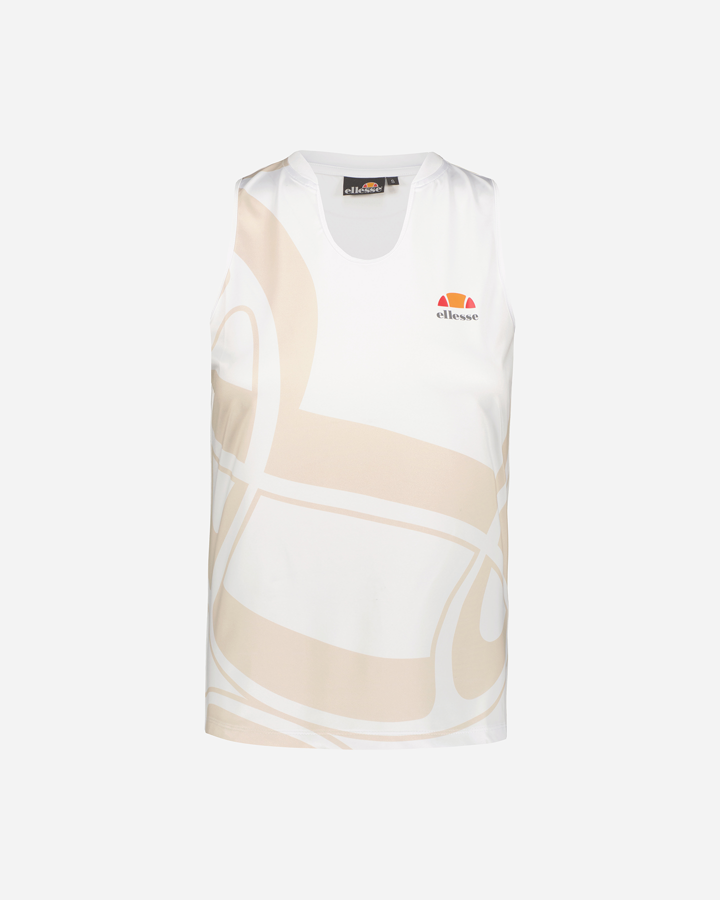T-shirt tennis ELLESSE CHAIN LOGO W - Bianco - 5 | Cisalfa Sport