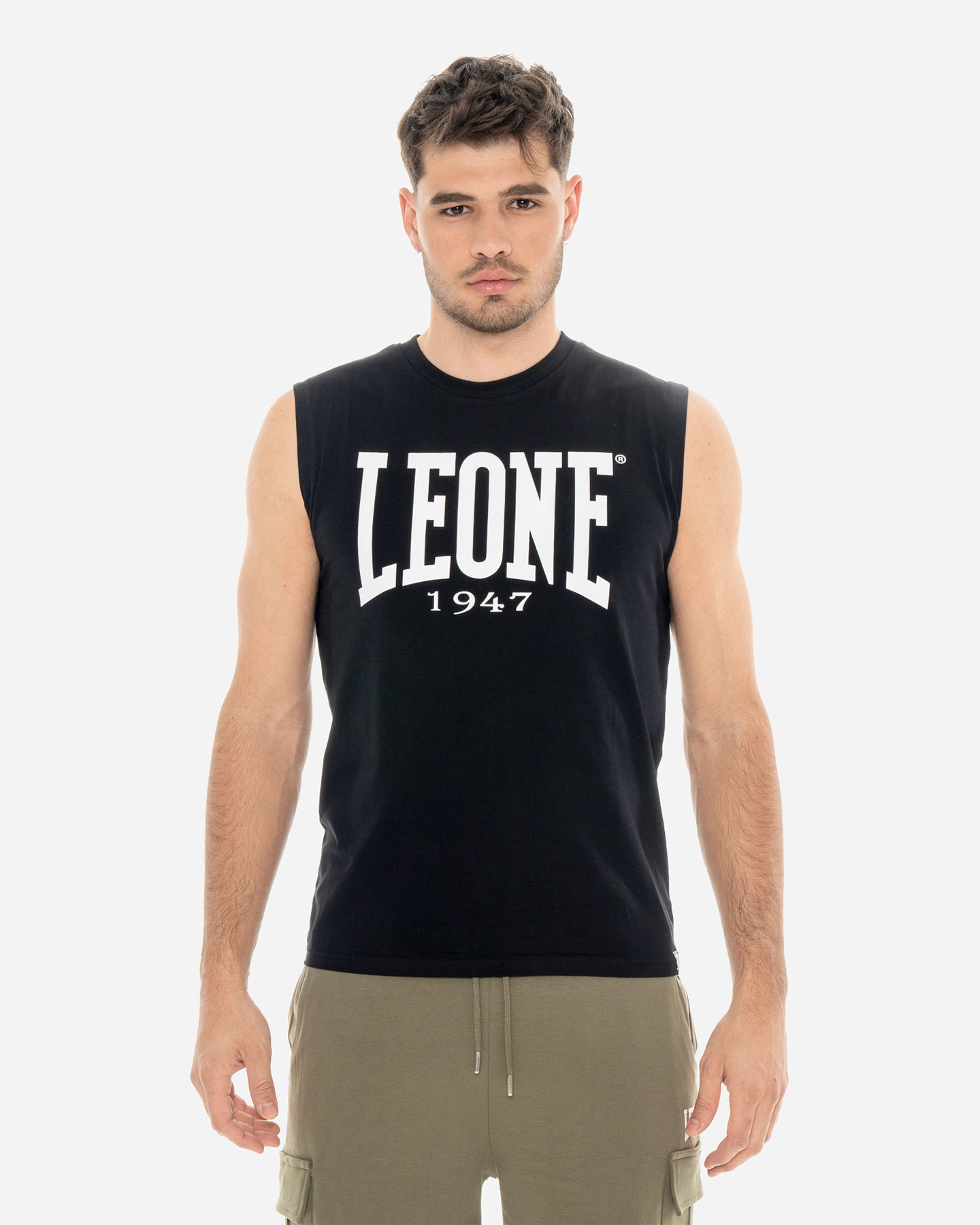 Leone Big Logo M - Canotta - Uomo - Nero