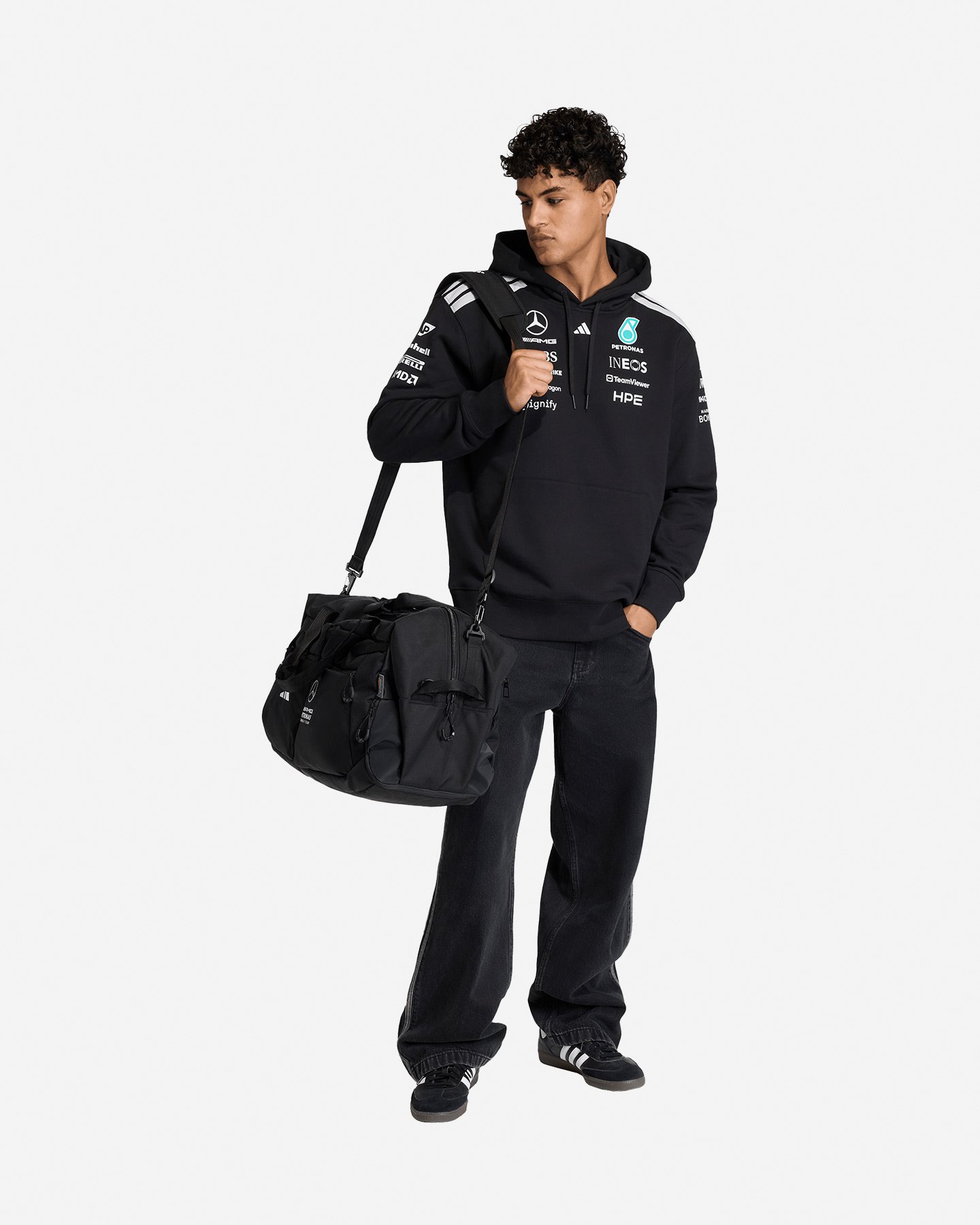 Felpa ADIDAS MERCEDES DNA M - Nero - 3 | Cisalfa Sport