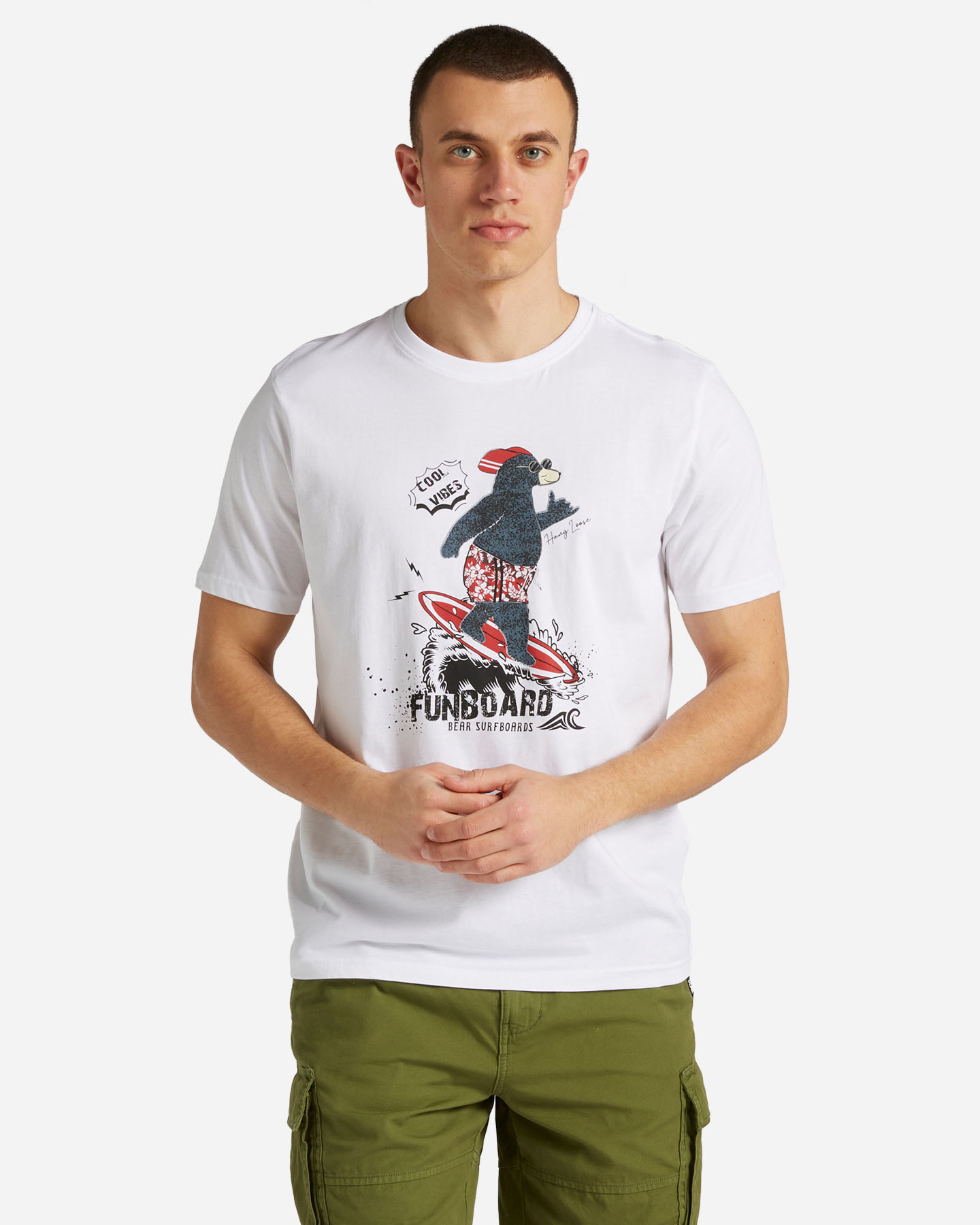 T-shirt BEAR GRAPHIC M - Bianco - 0 | Cisalfa Sport