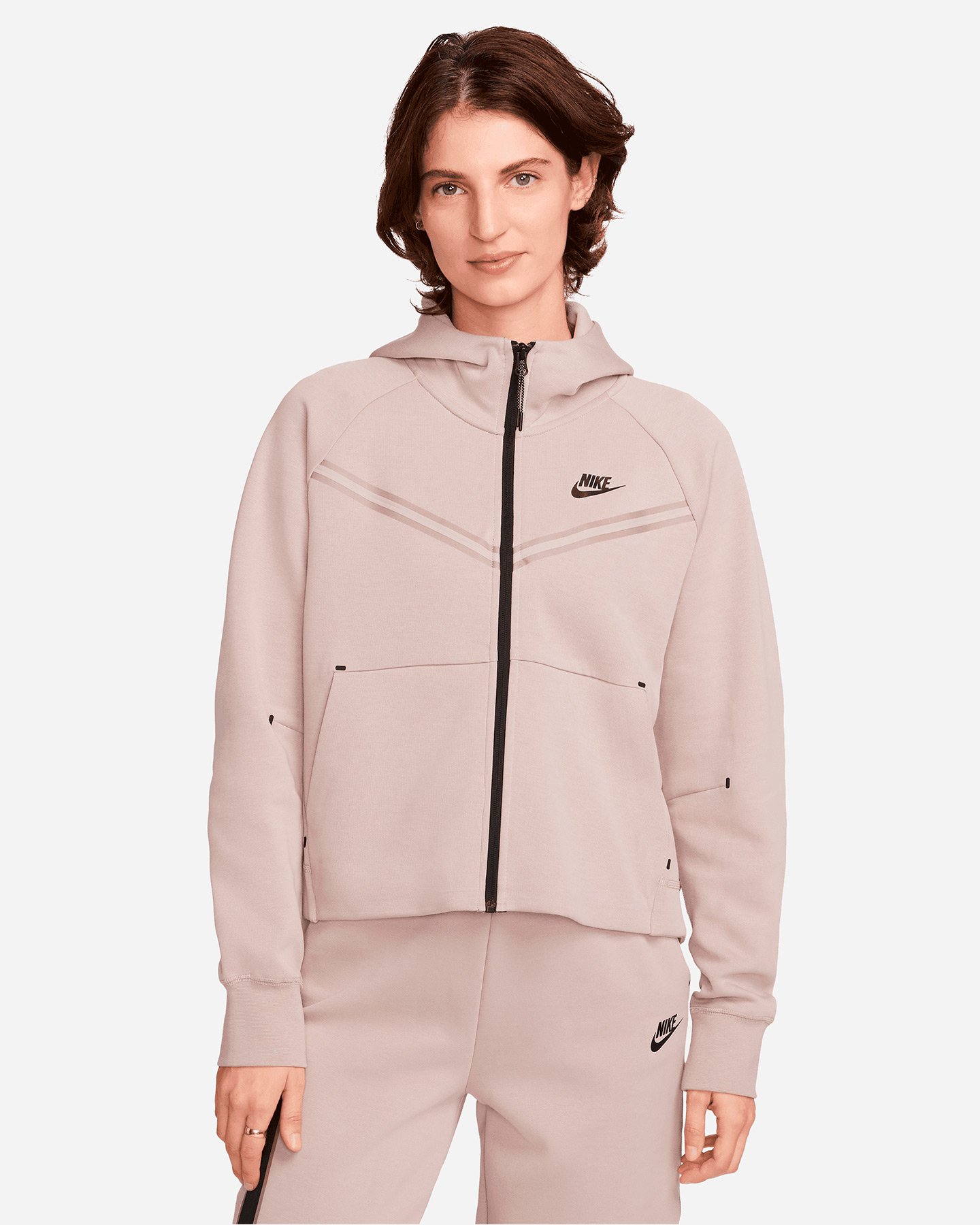 Felpa NIKE DOUBLE TECH FLEECE W - Beige - 0 | Cisalfa Sport