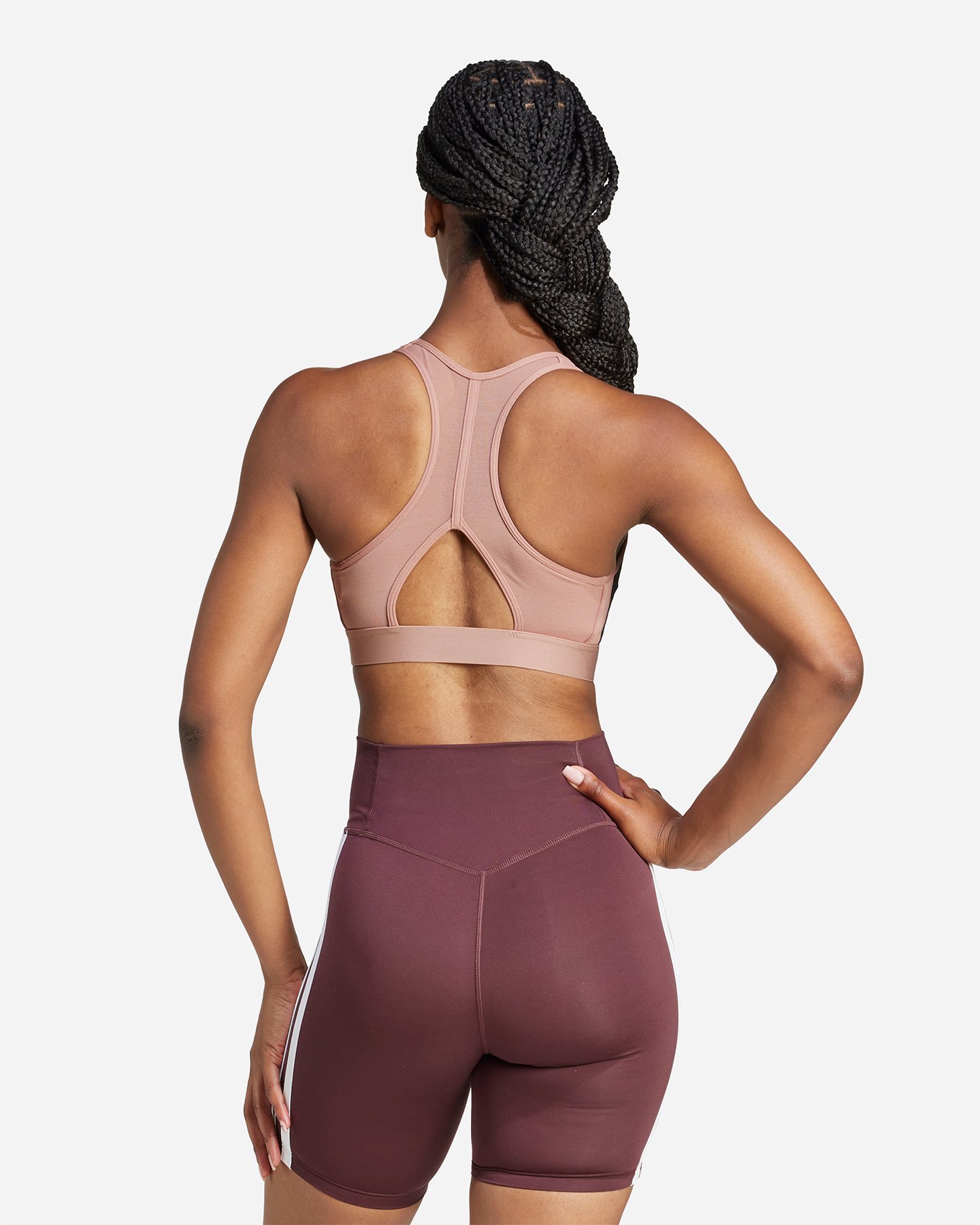 Bra training ADIDAS PWR 3STRIPES W - Marrone - 3 | Cisalfa Sport