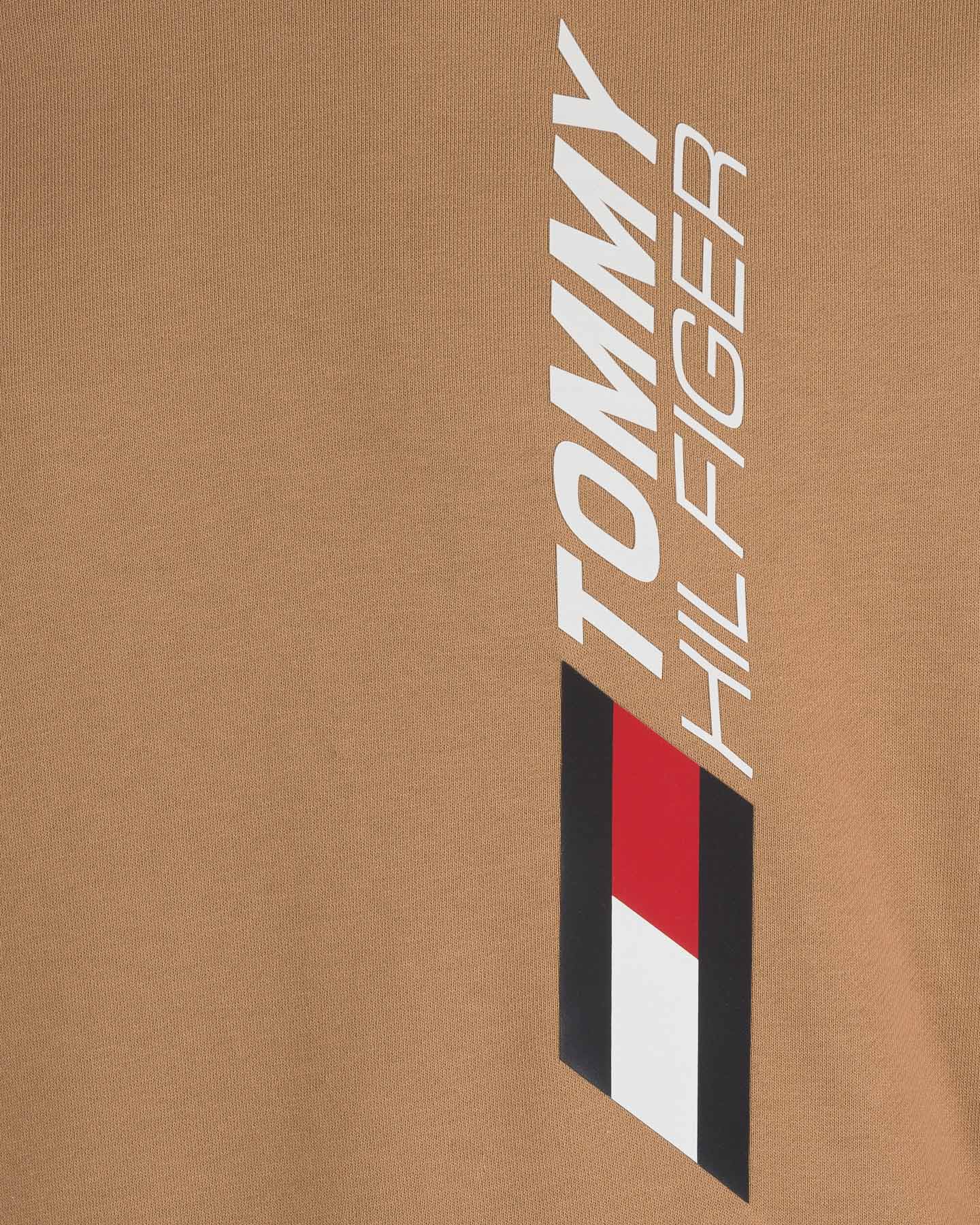 Felpa TOMMY HILFIGER GRAPHIC LOGO KHAKI M - Marrone - 2 | Cisalfa Sport