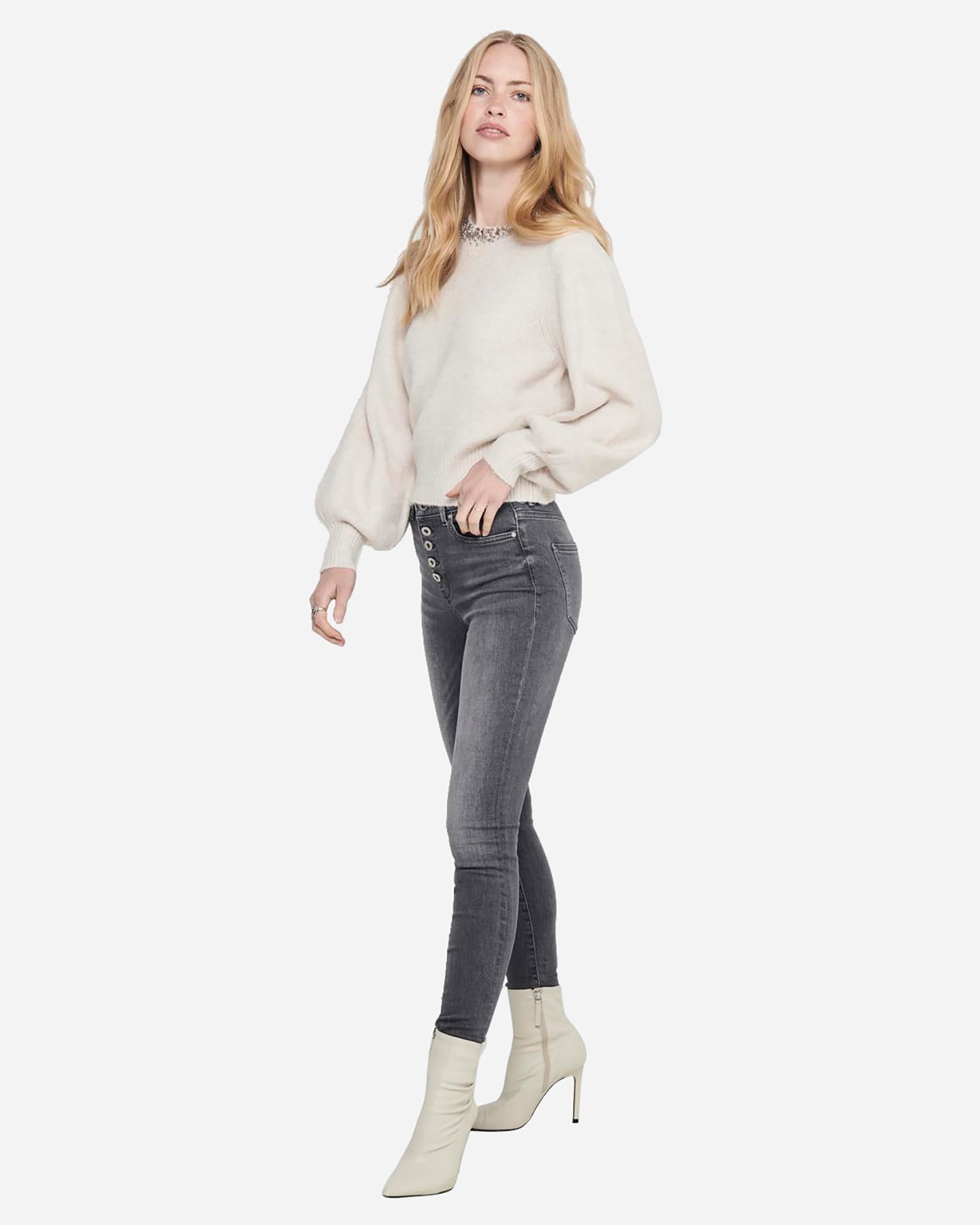 Maglione ONLY ELSA W - Bianco - 3 | Cisalfa Sport