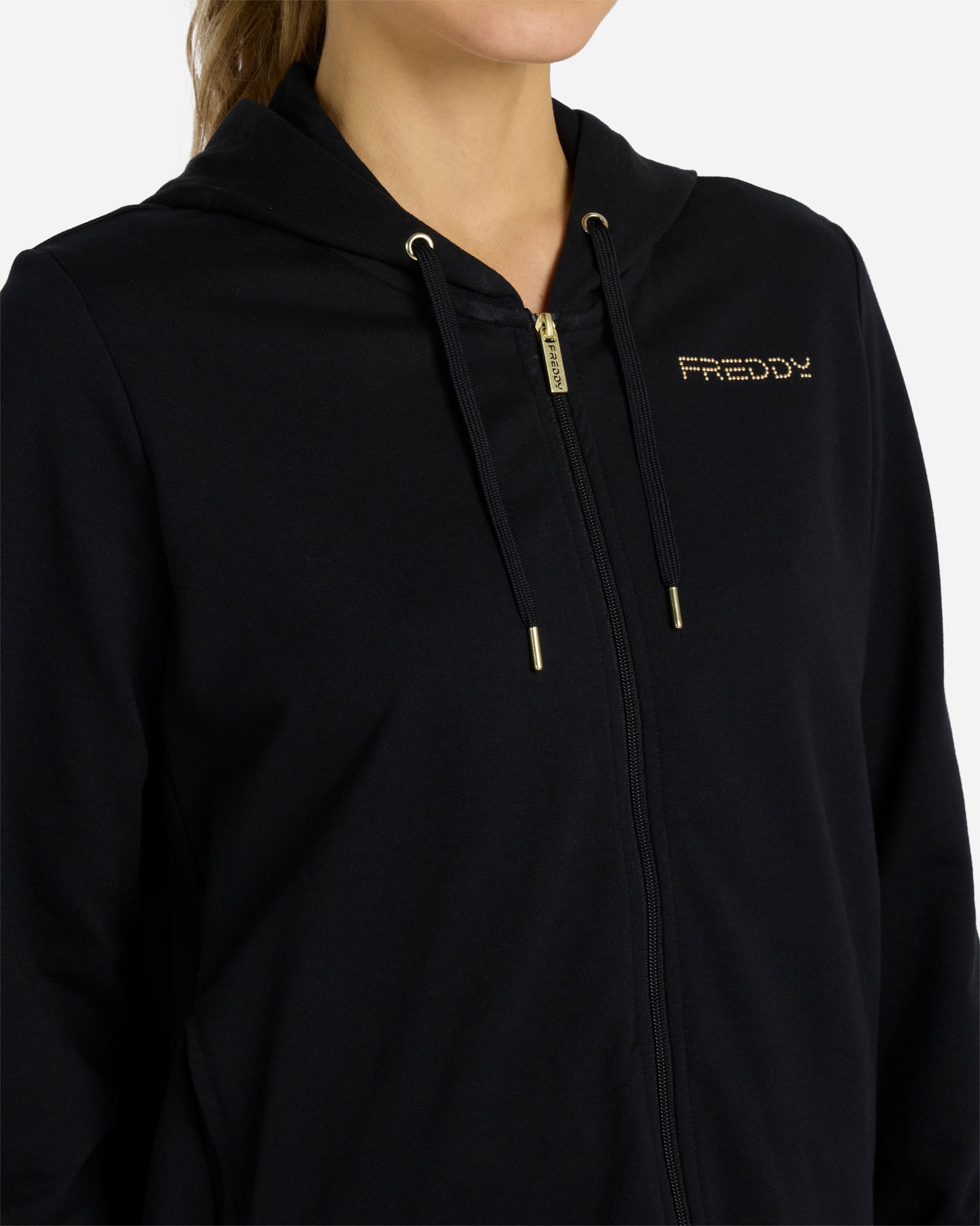 Felpa FREDDY SMALL LOGO W - Nero - 5 | Cisalfa Sport