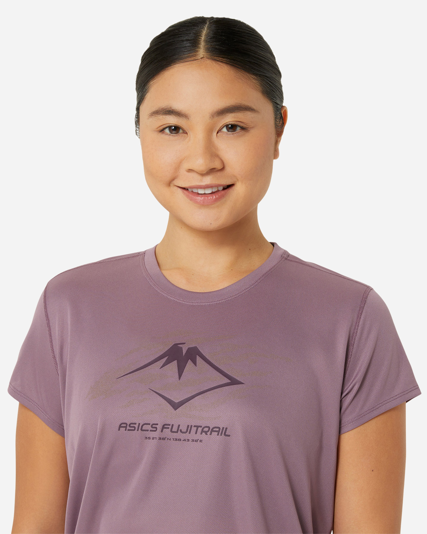 T-shirt running ASICS FUJITRAIL LOGO SS W - Viola - 4 | Cisalfa Sport