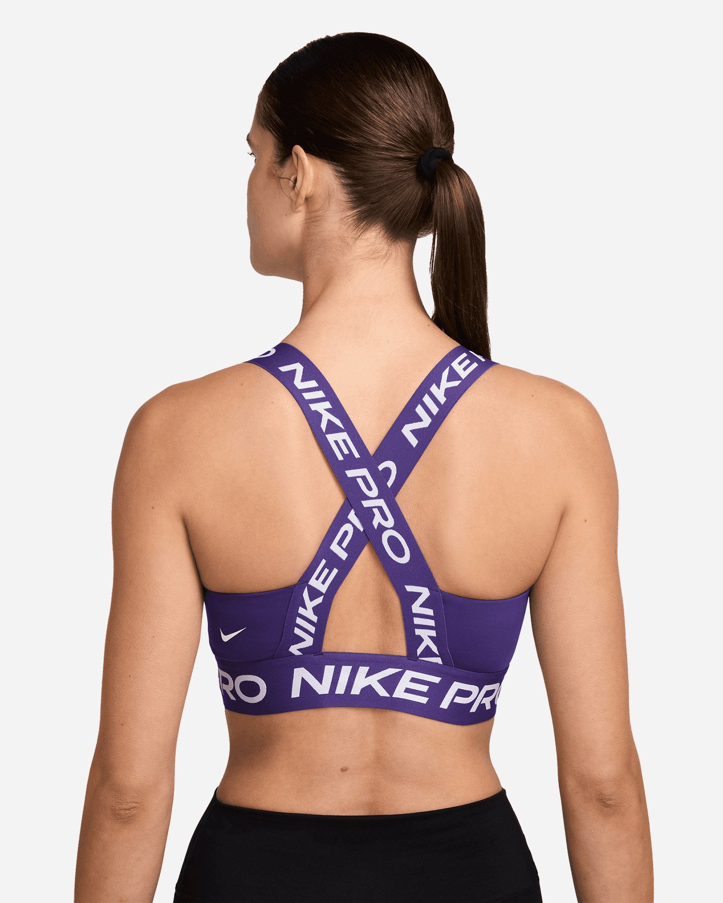 Bra training NIKE LS NK PRO ELASTIC LOGO W - Viola - 1 | Cisalfa Sport