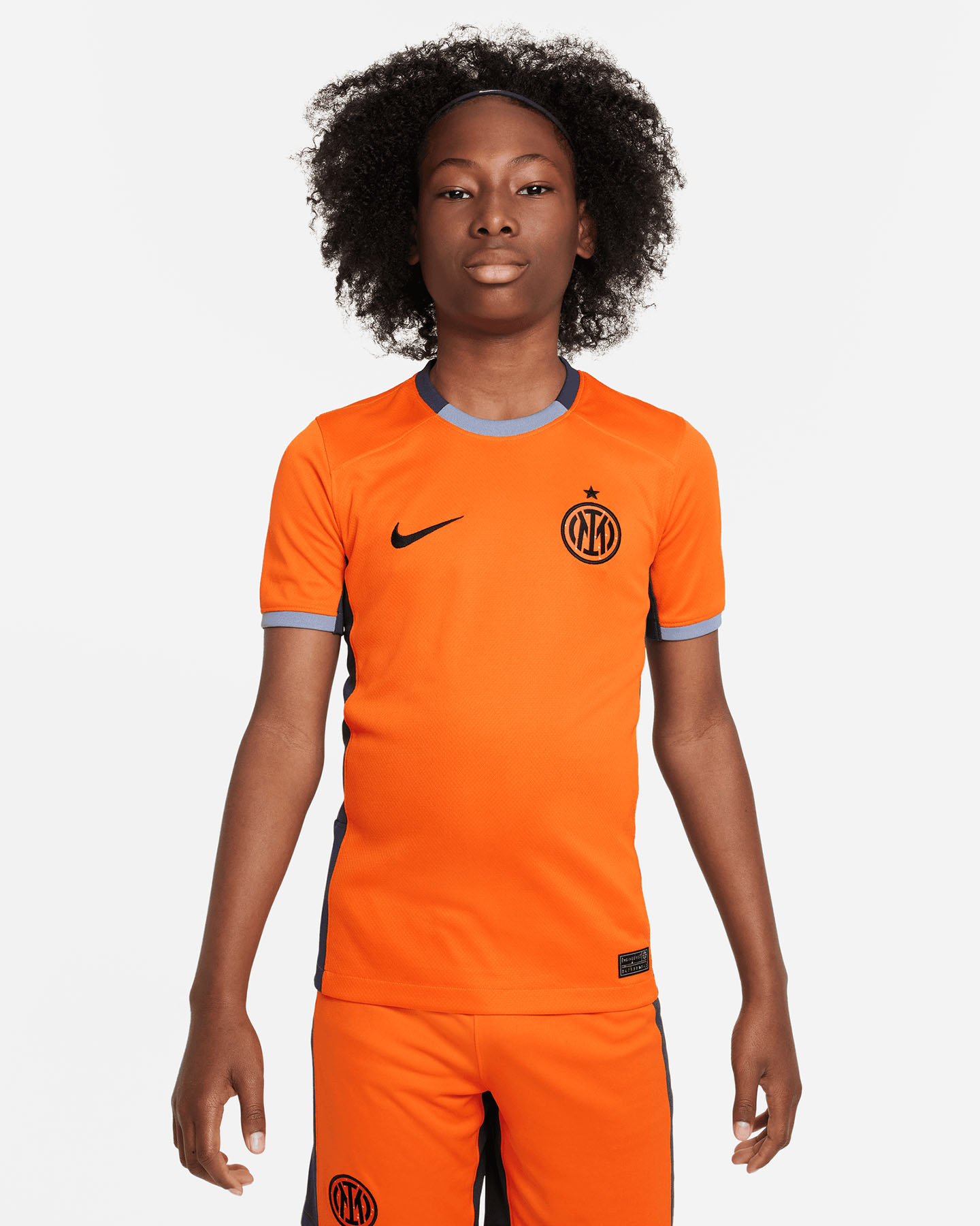 Maglia calcio ufficiale NIKE DRI FIT INTER THIRD 23-24 JR - Arancione - 0 | Cisalfa Sport