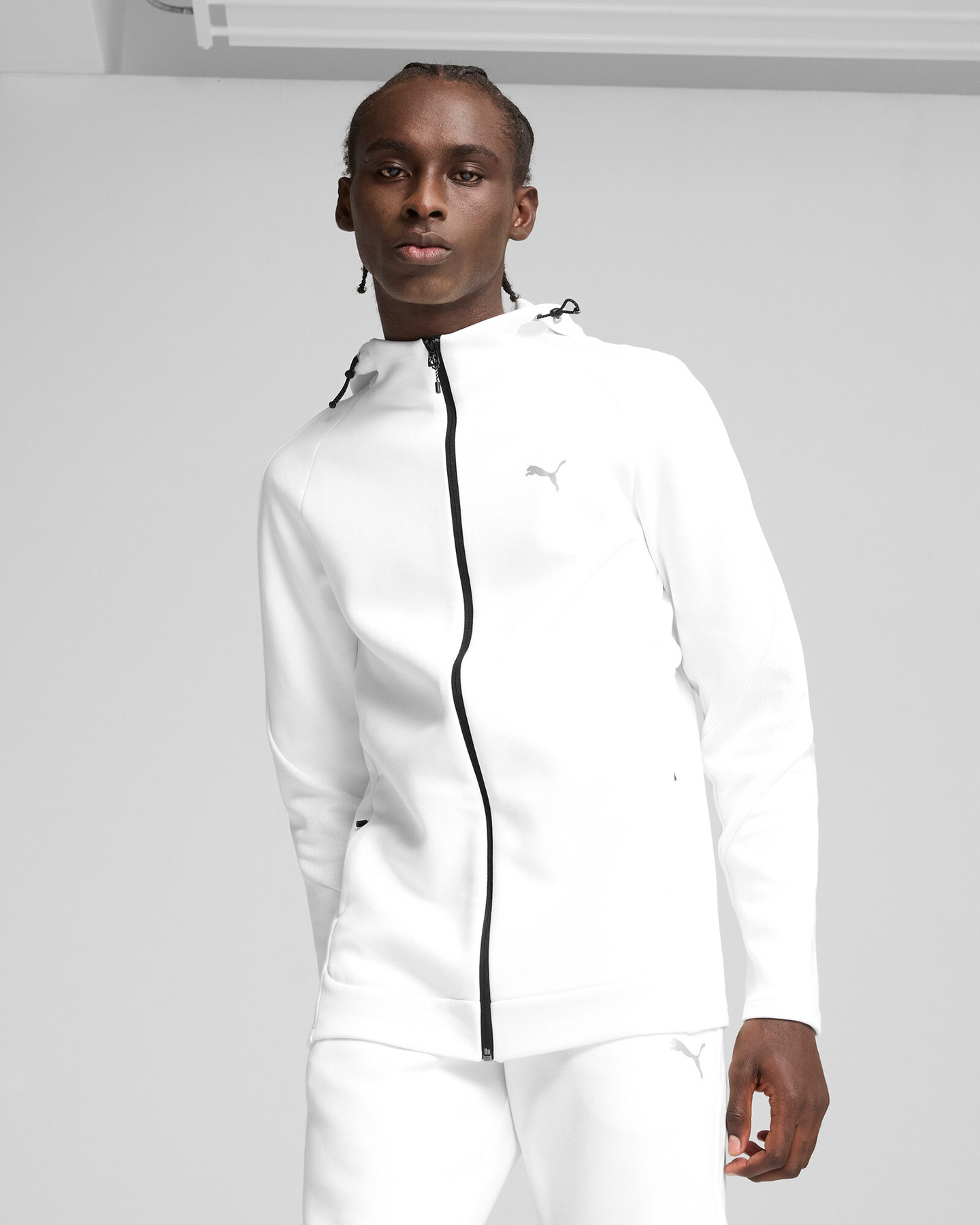 Felpa PUMA EVOSTRIPE KNIT M - Bianco - 2 | Cisalfa Sport