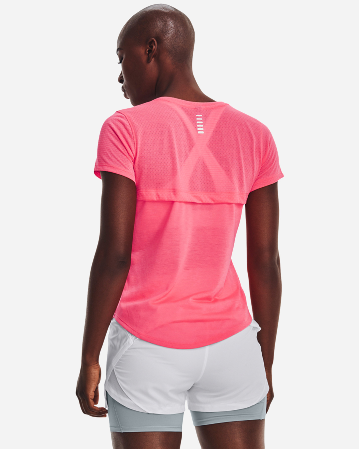 T-shirt running UNDER ARMOUR STREAKER W - Rosa - 1 | Cisalfa Sport