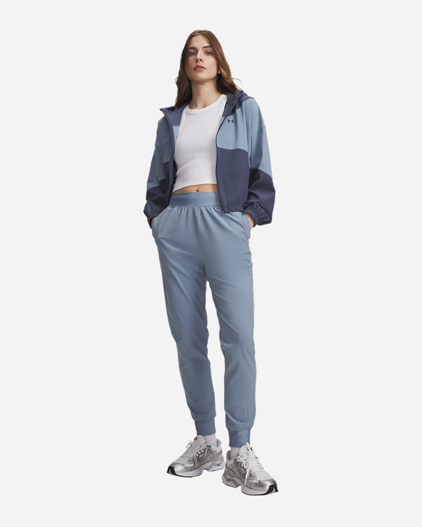 Pantalone UNDER ARMOUR RIVAL W - Azzurro - 2 | Cisalfa Sport
