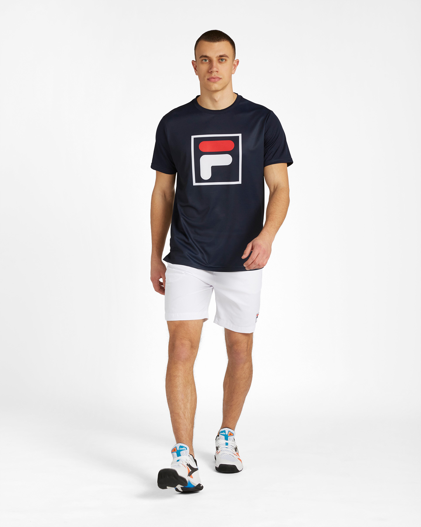 T-shirt tennis FILA BASIC F-BOX M - Blu - 3 | Cisalfa Sport