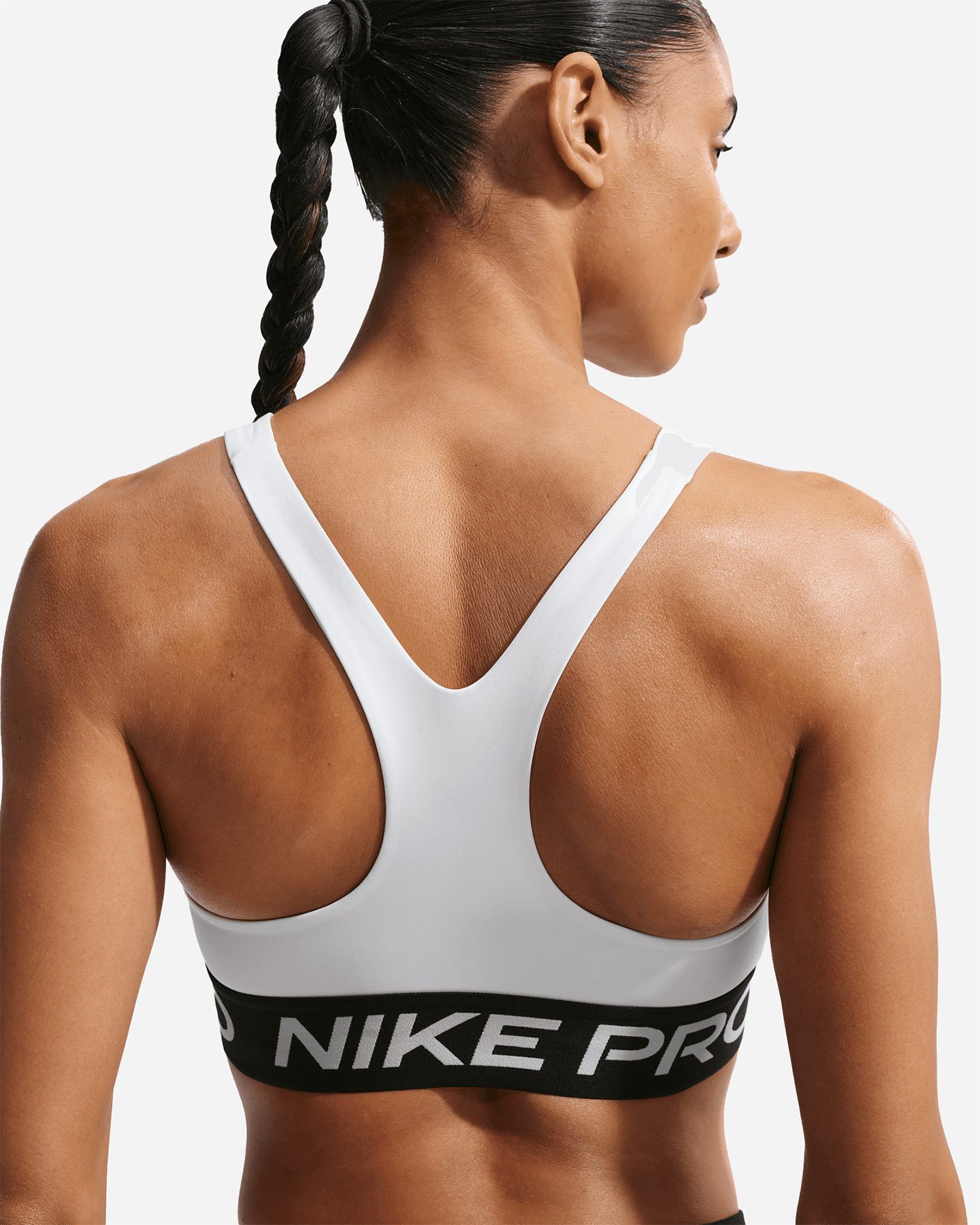 Bra training NIKE LS PRO ELAST LOGO W - Bianco - 4 | Cisalfa Sport