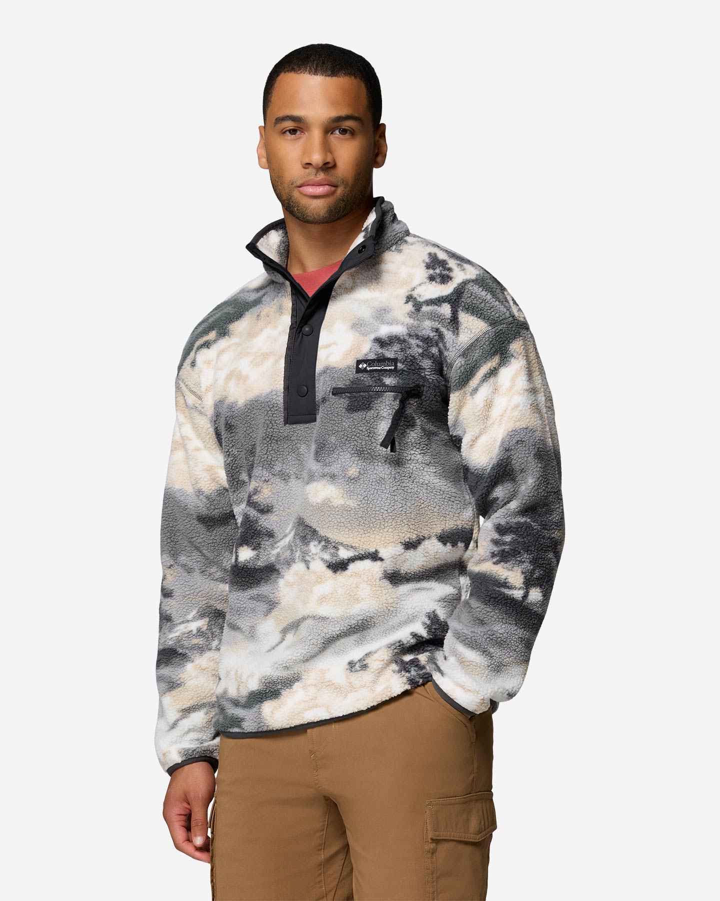 Pile COLUMBIA HELVETIA II PRINTED M - Marrone - 1 | Cisalfa Sport