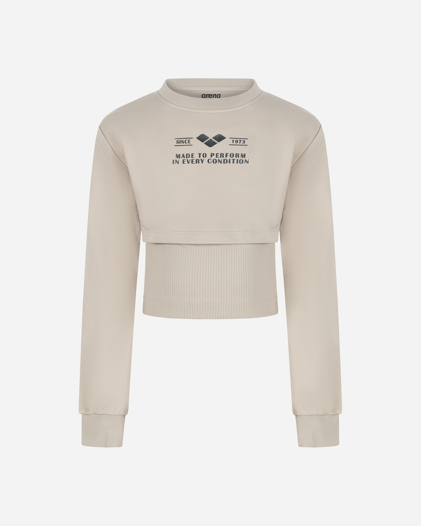 Felpa ARENA ATHLETIC JR - Beige - 0 | Cisalfa Sport