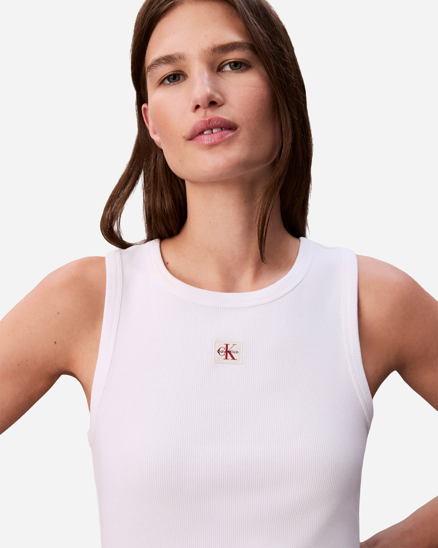 Canotta CALVIN KLEIN JEANS SMALL LOGO W - Bianco - 4 | Cisalfa Sport