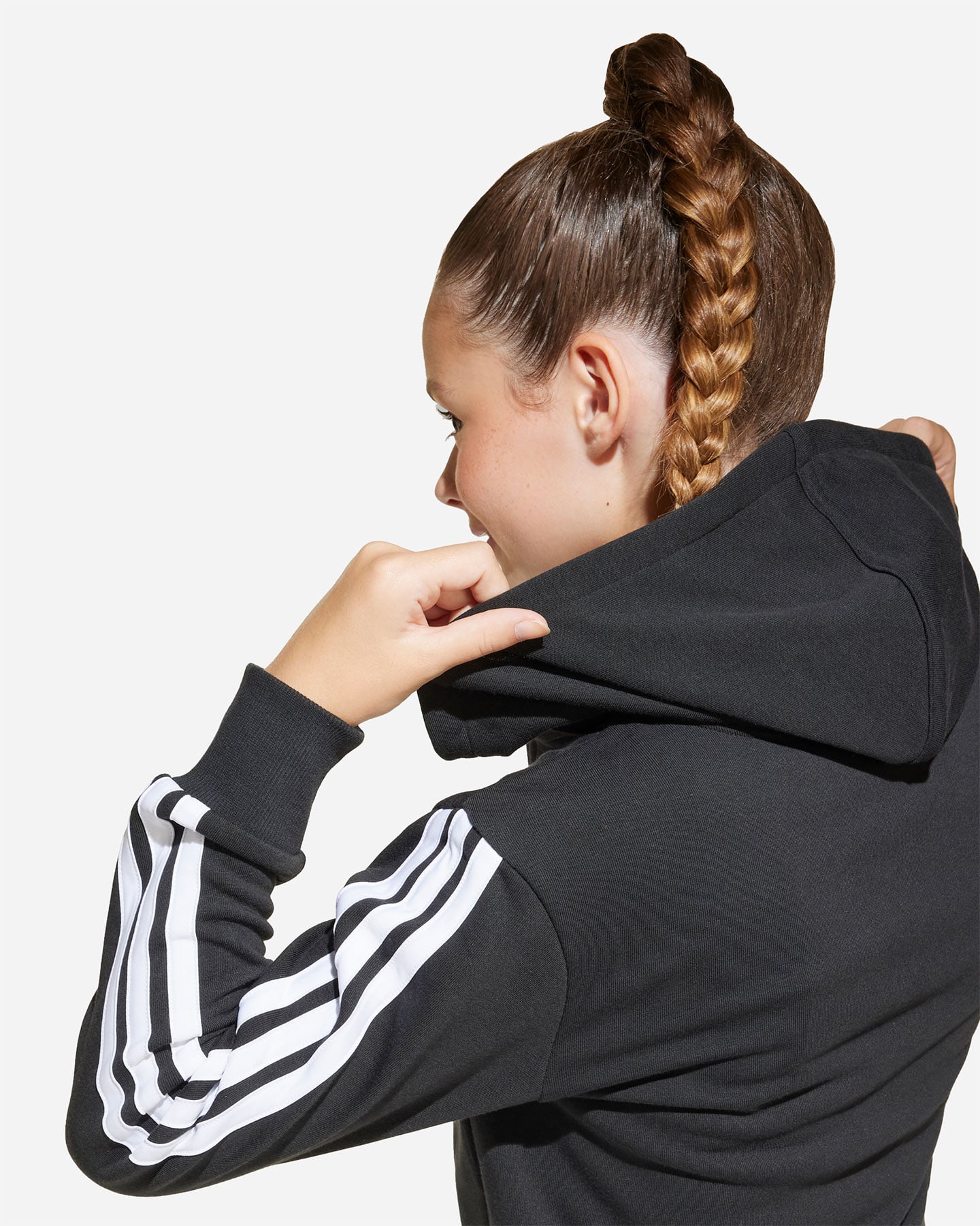 Felpa ADIDAS ESSENTILAS JR - Nero - 4 | Cisalfa Sport