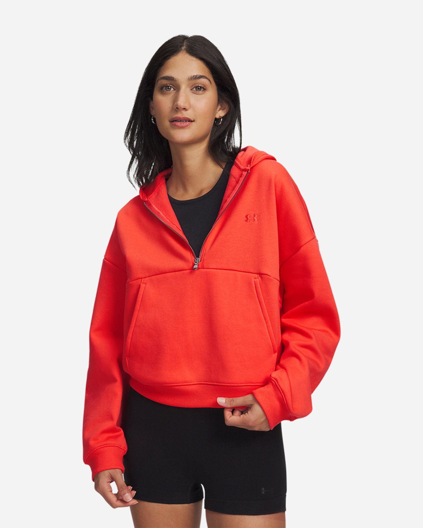 Felpa training UNDER ARMOUR ICON W - Rosso - 0 | Cisalfa Sport